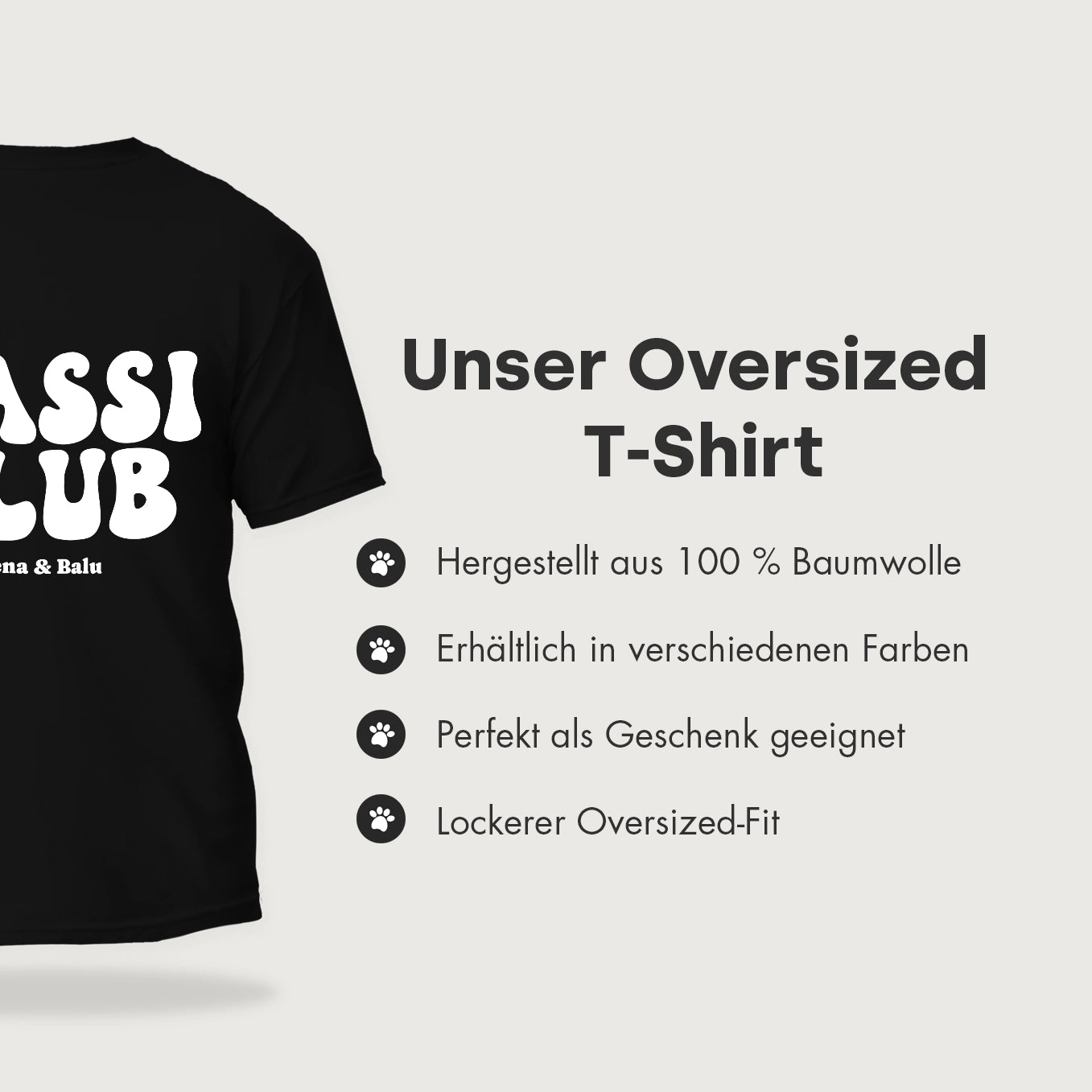 Personalisiertes T-Shirt "Gassi Club"