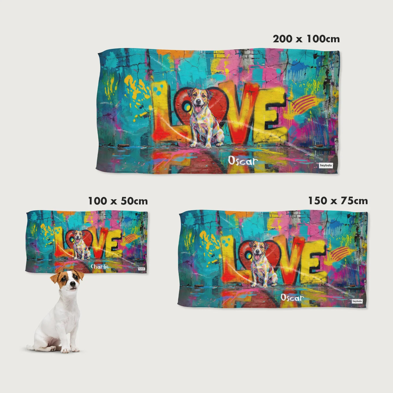 Personalisiertes Badetuch "Love"