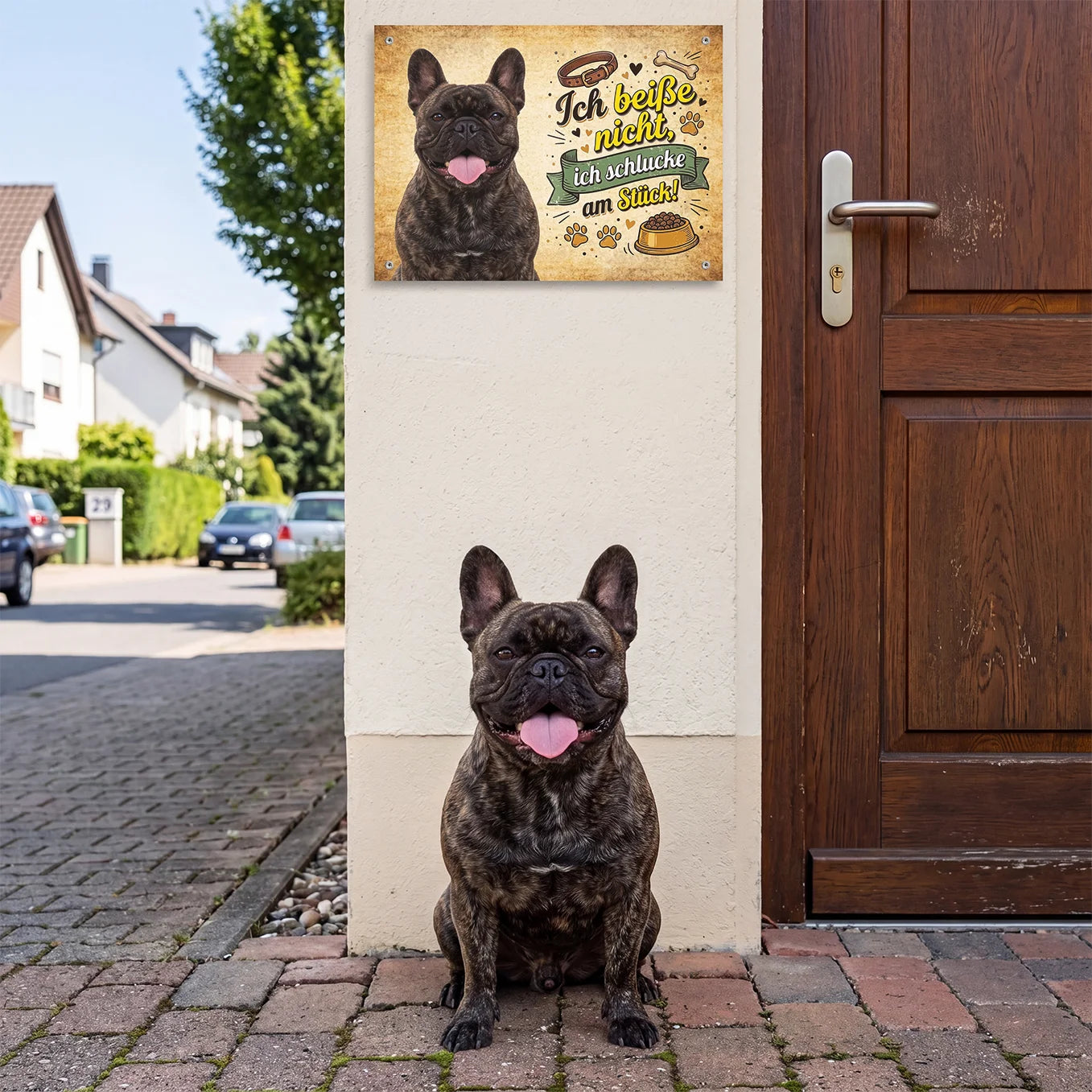 Personalisiertes Türschild "Hier wache ich"