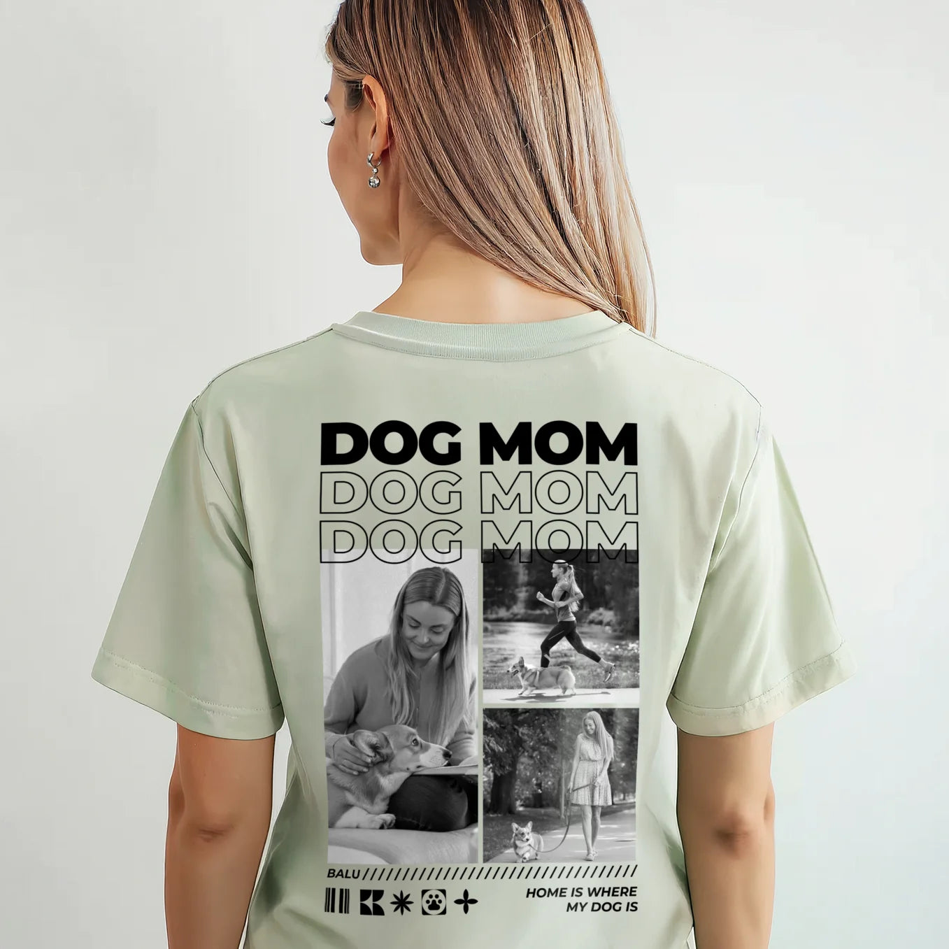 Personalisiertes Oversized T-Shirt "Dog Mom"