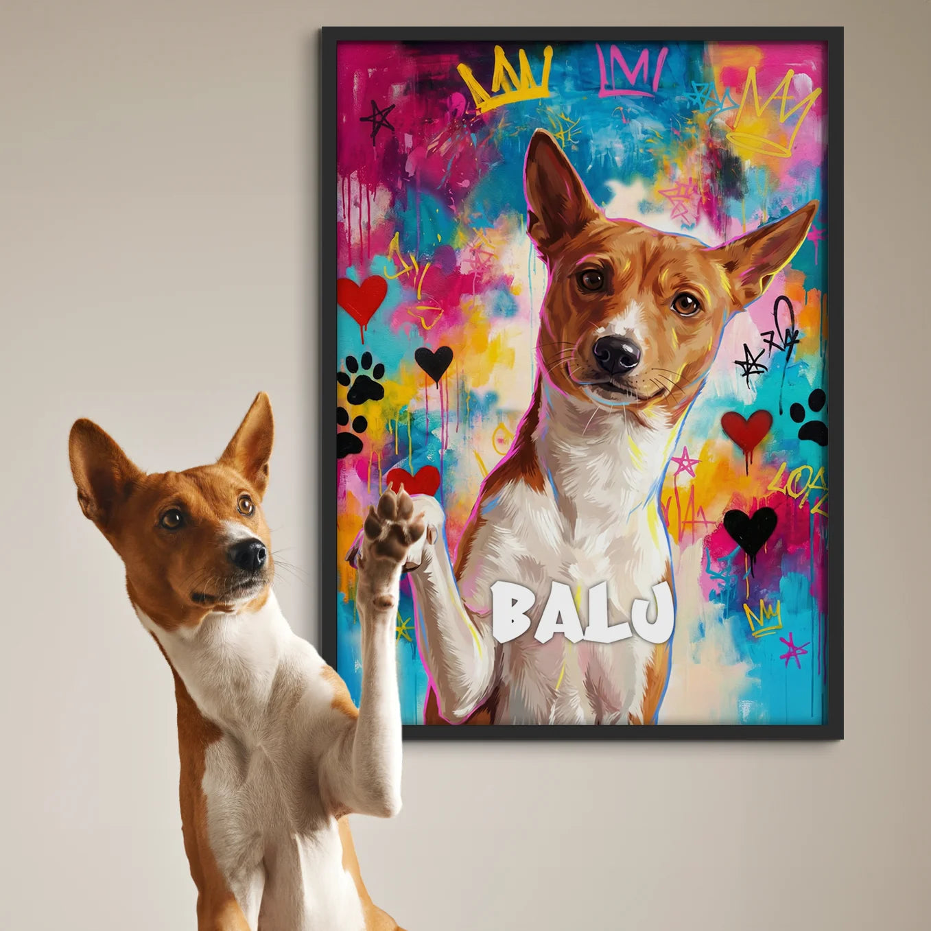 Personalisiertes Poster Haustier "Street Art"