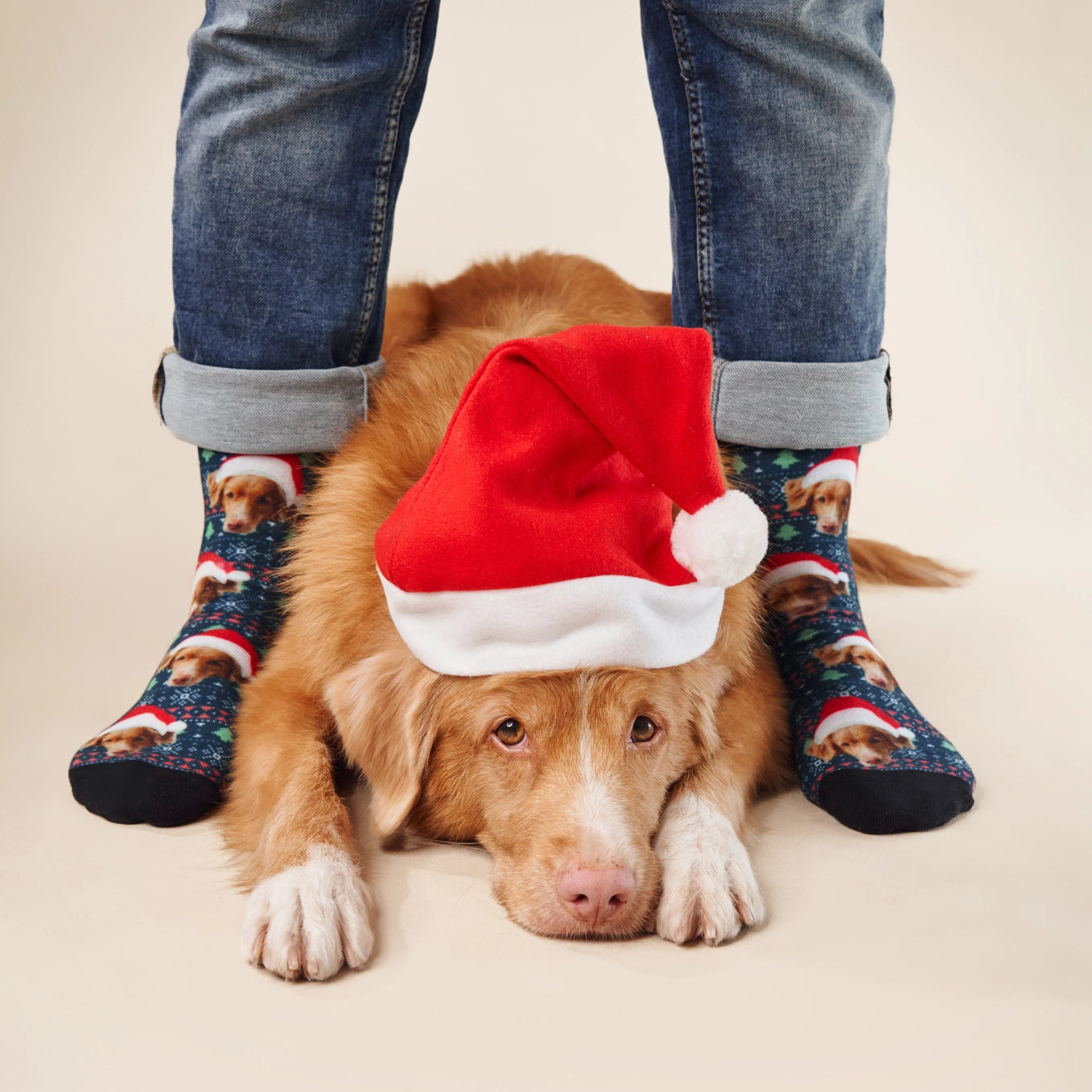 Personalisierte Socken "Weihnachten" mit deinem Haustier heybalu