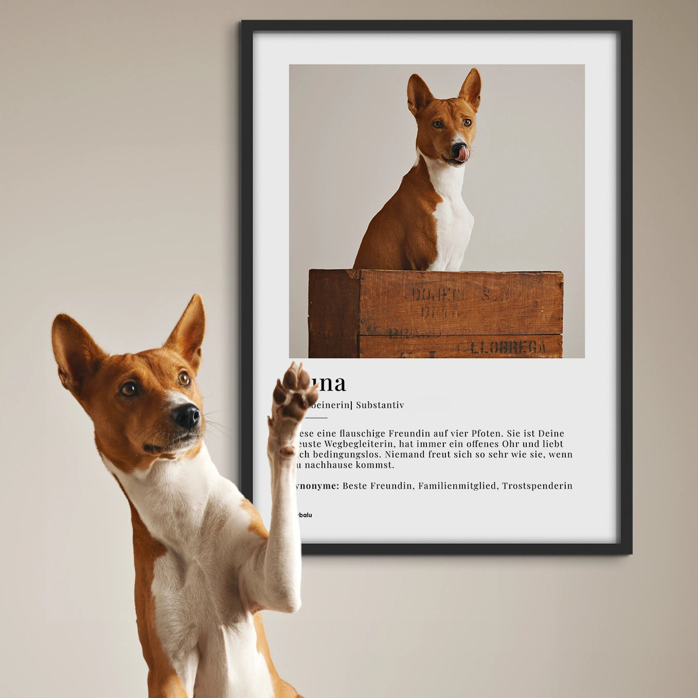 Personalisiertes Fotoposter "Haustier Definition"