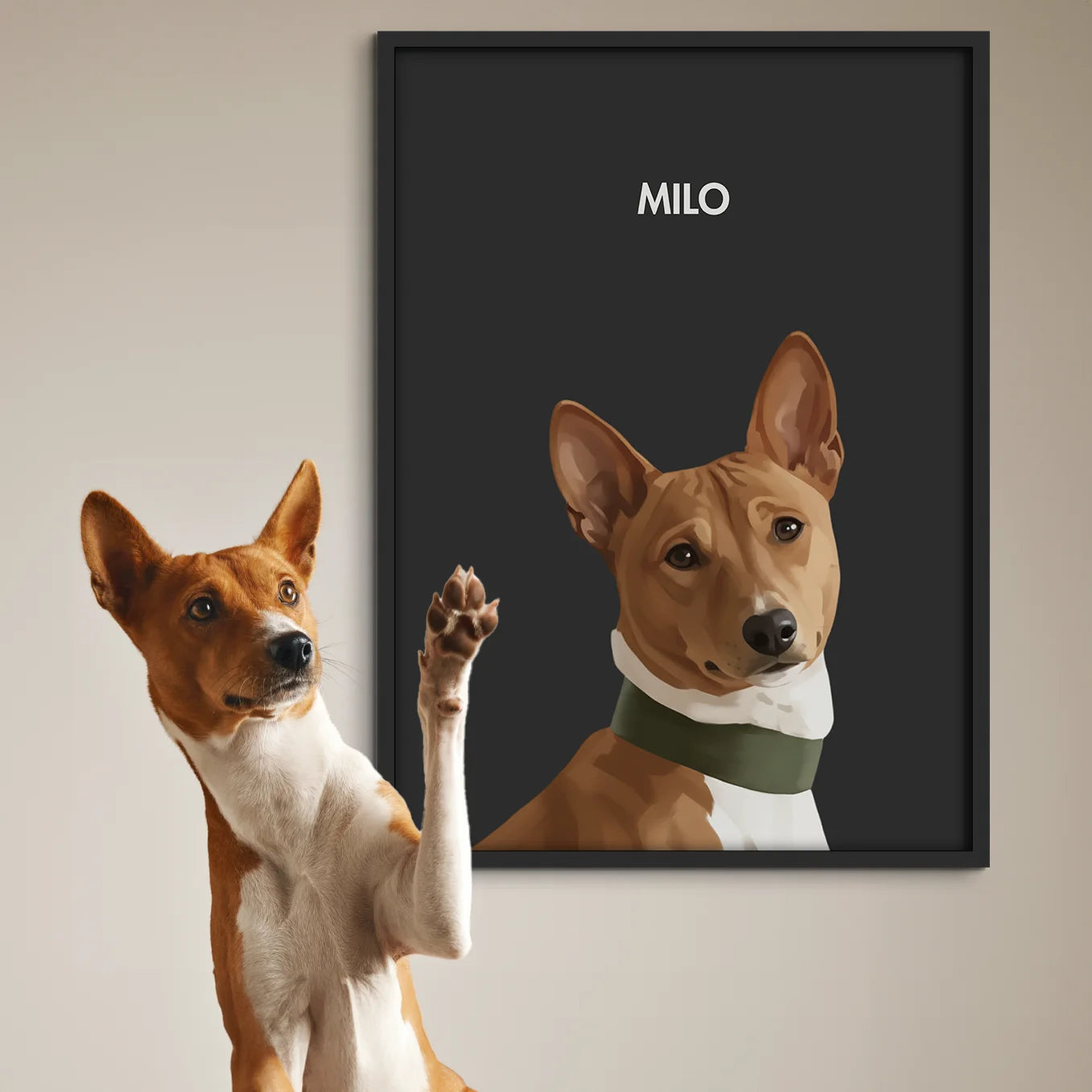 Personalisiertes Poster Hund "Gemälde"