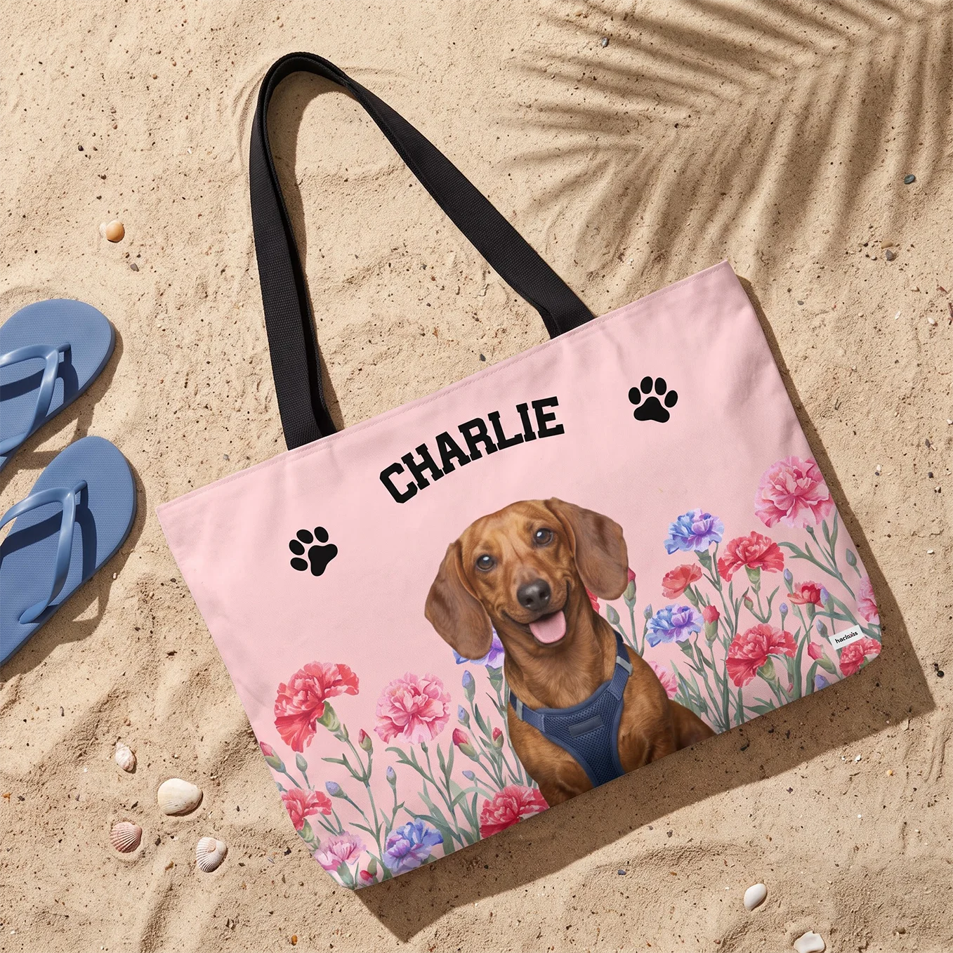 Personalisierter Weekender "Foto Hund"