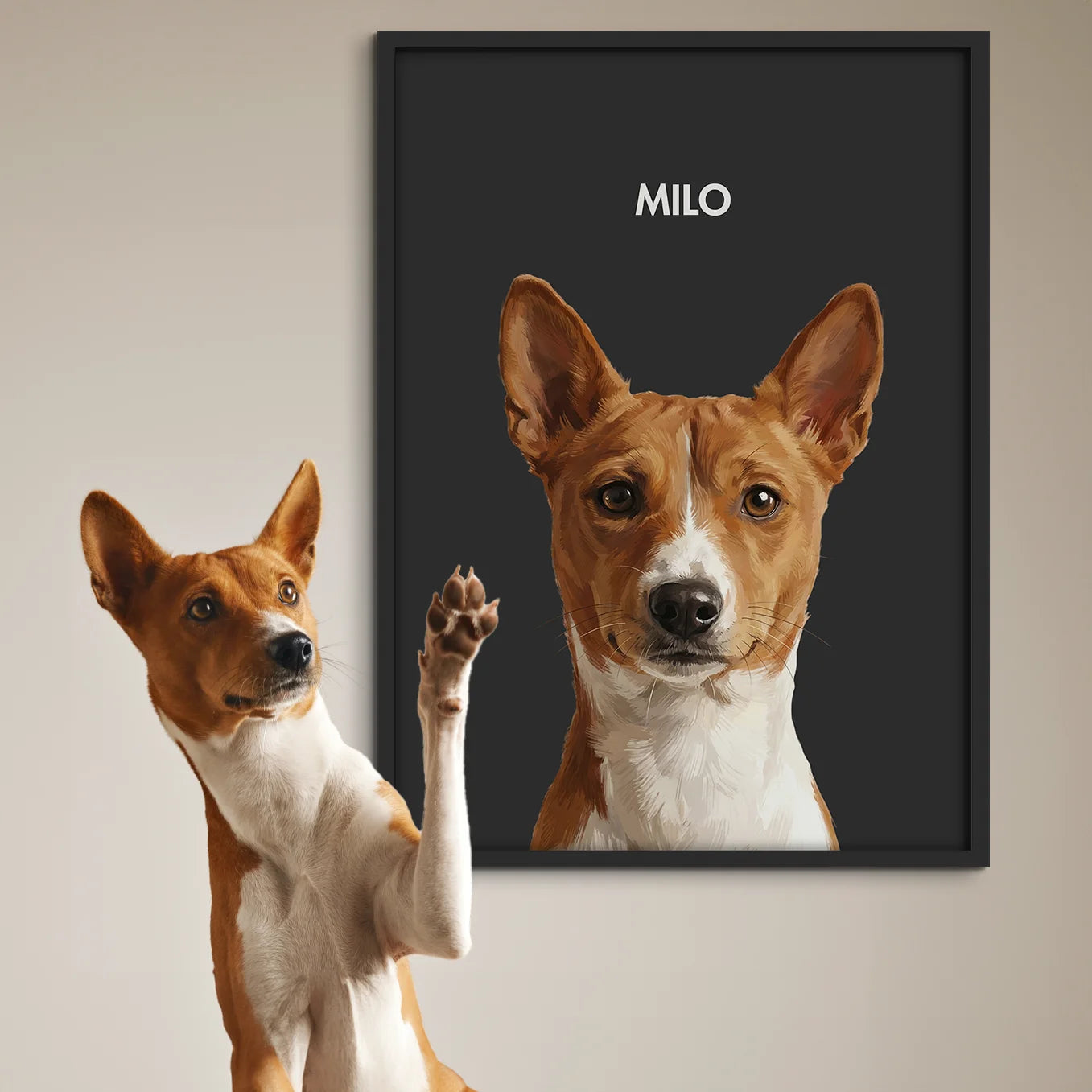 Personalisiertes Poster Hund "Gemälde"