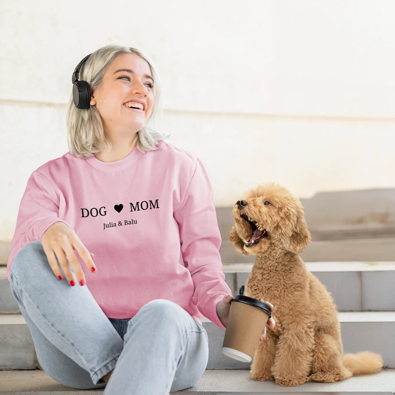Personalisierter Sweater Dog Mom "Motiv"