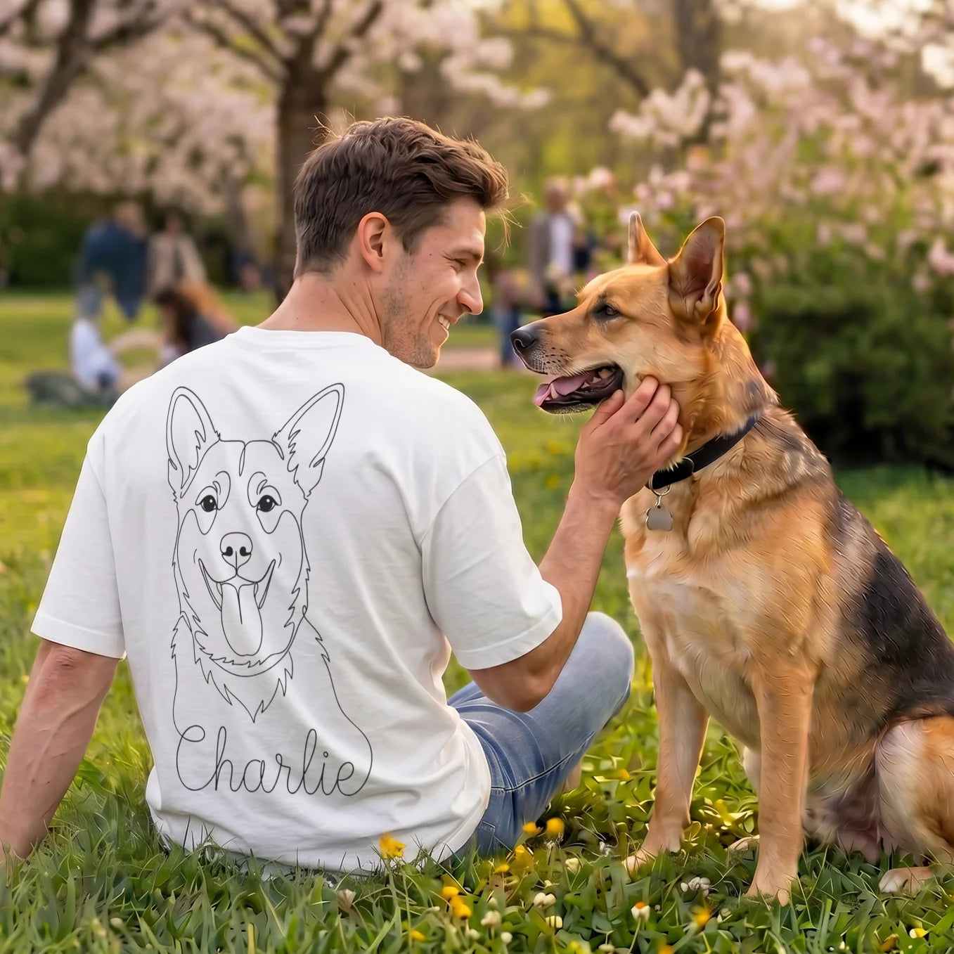 Personalisiertes T-Shirt Oversized “Dog Dad”