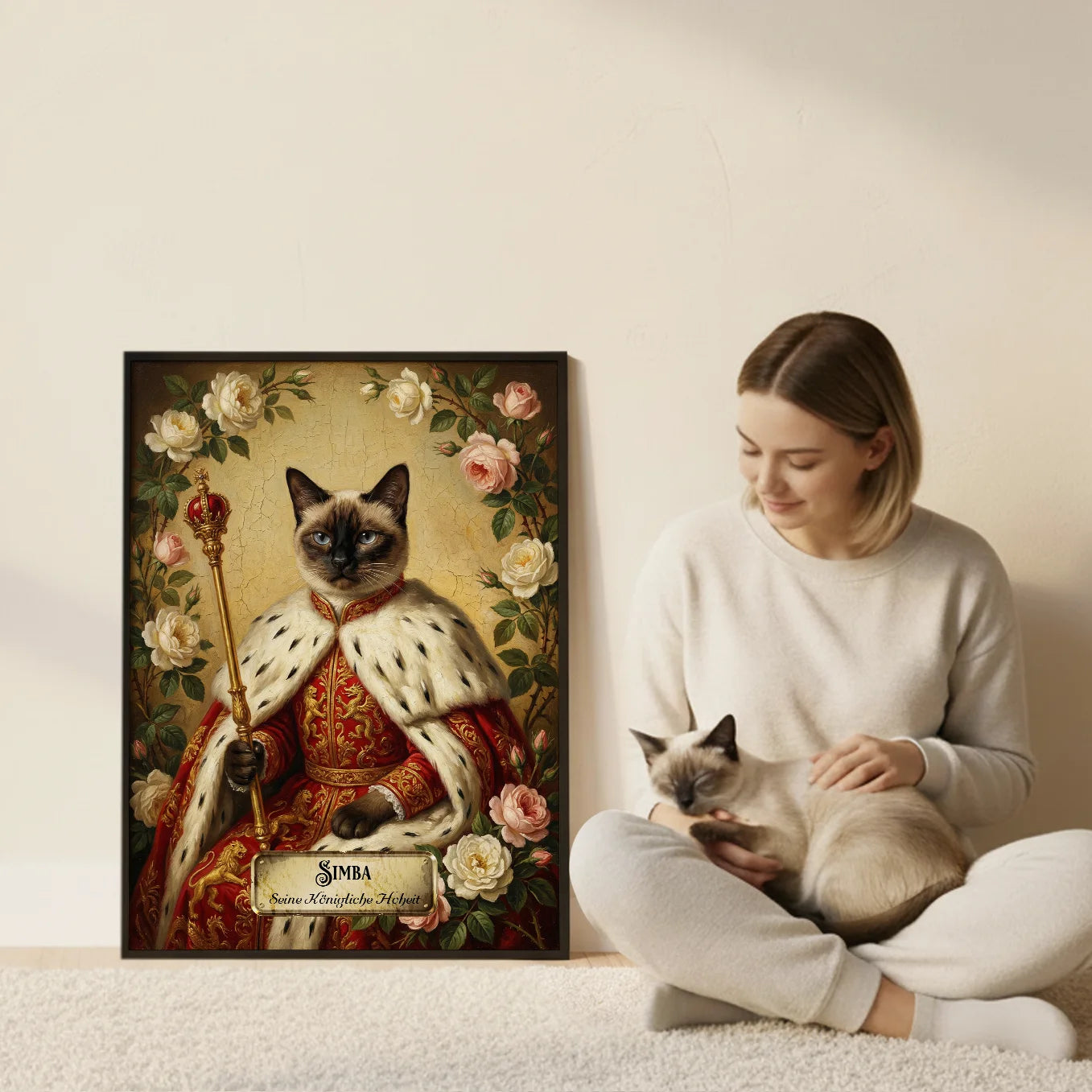 Personalisiertes Katzen-Poster "Royal"