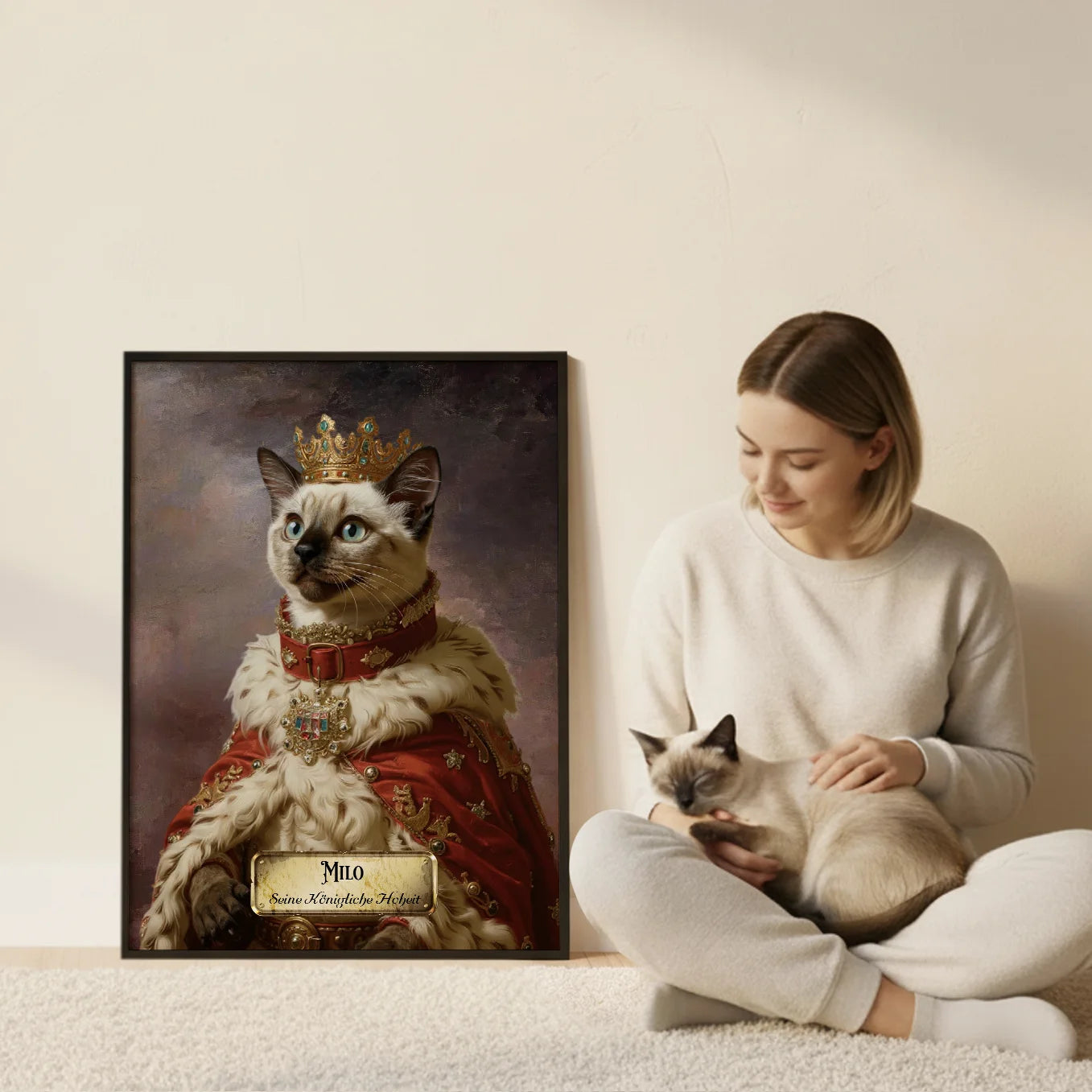 Personalisiertes Katzen-Poster "Royal"