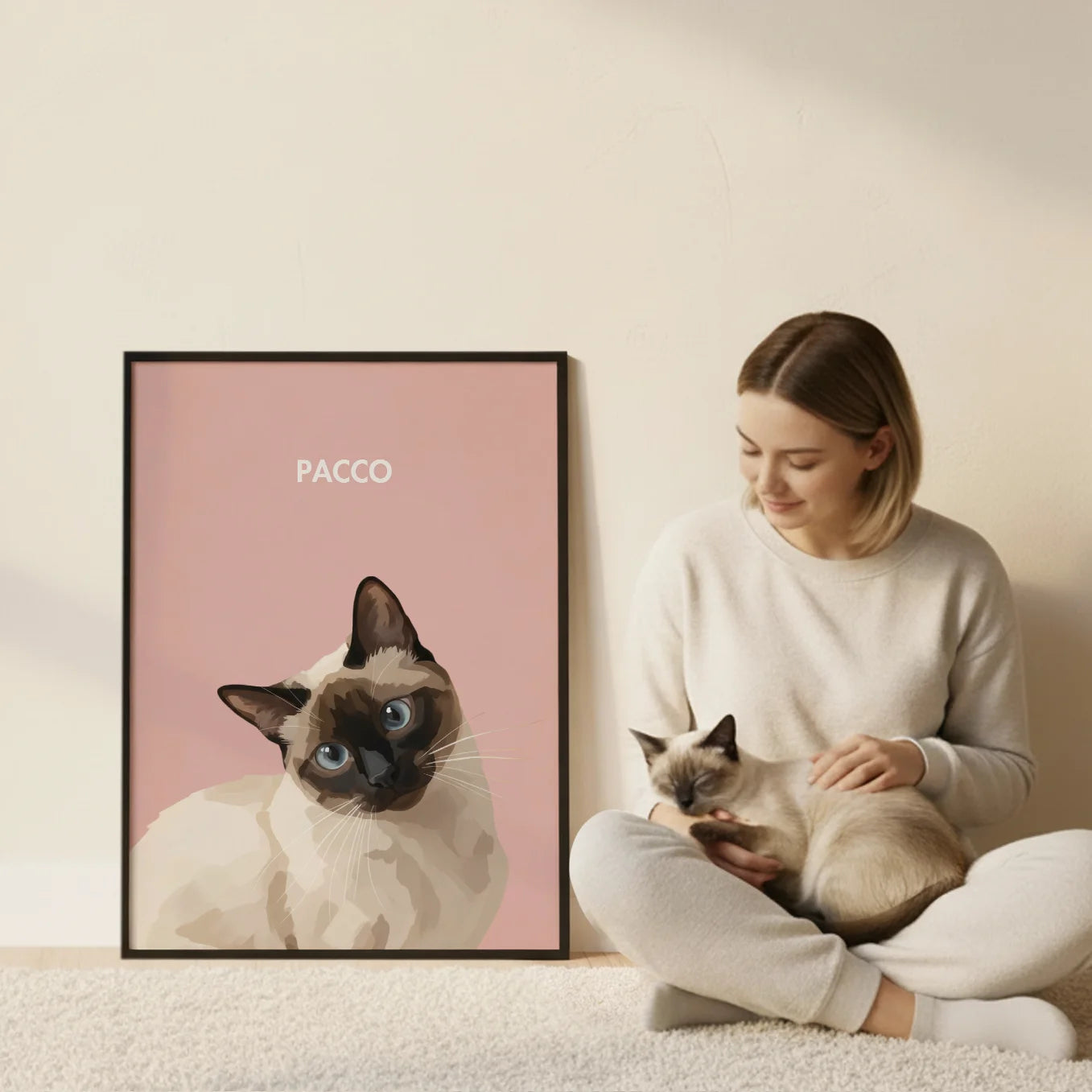 Personalisiertes Poster Katze "Gemälde"