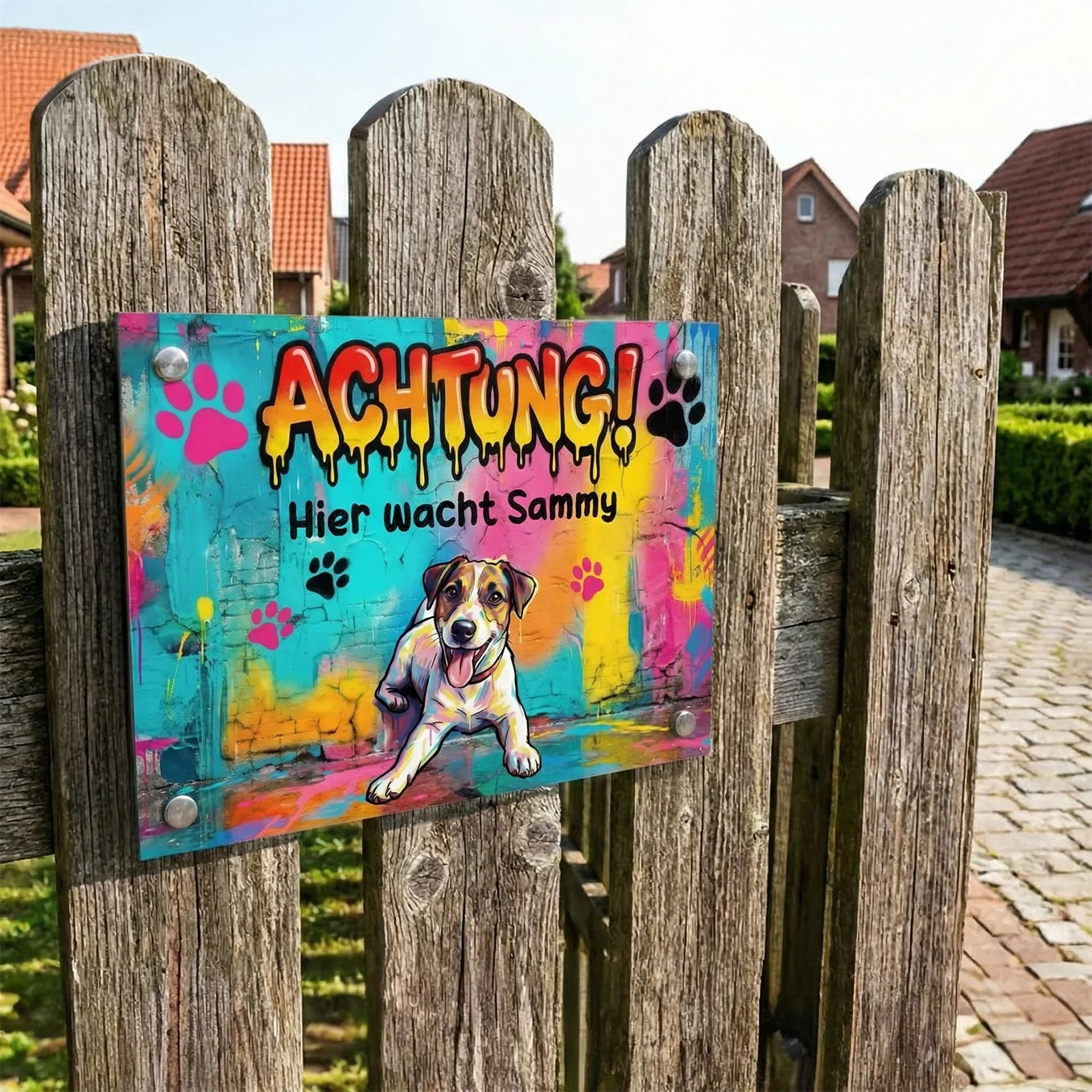 Personalisiertes Türschild "Graffiti"