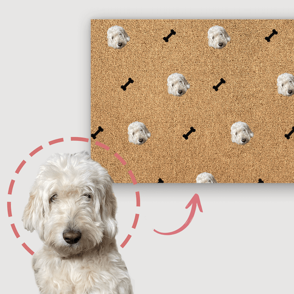 Personalisierte Fußmatte mit deinem Haustier
