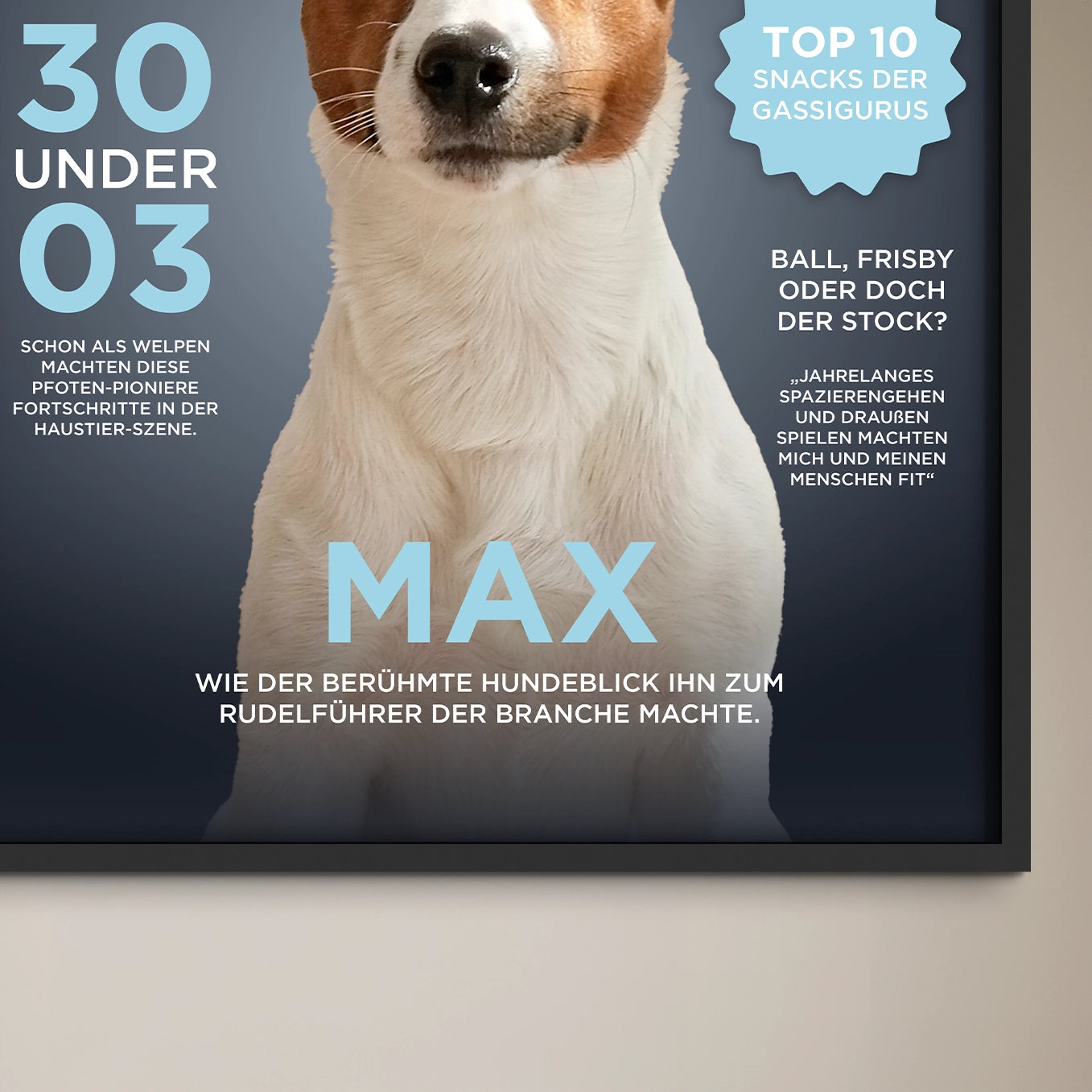 Personalisiertes Poster Hundemagazin "Furbes" heybalu