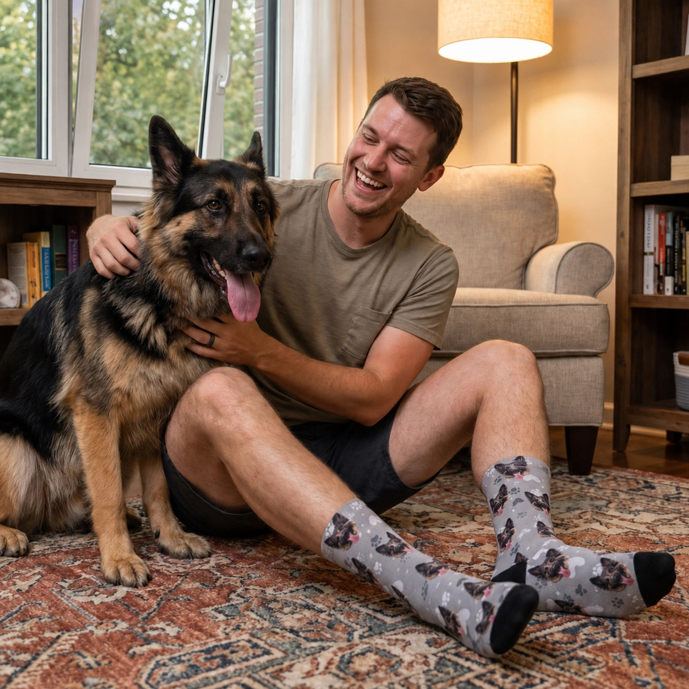 Personalisierte Socken mit deinem Haustierfoto