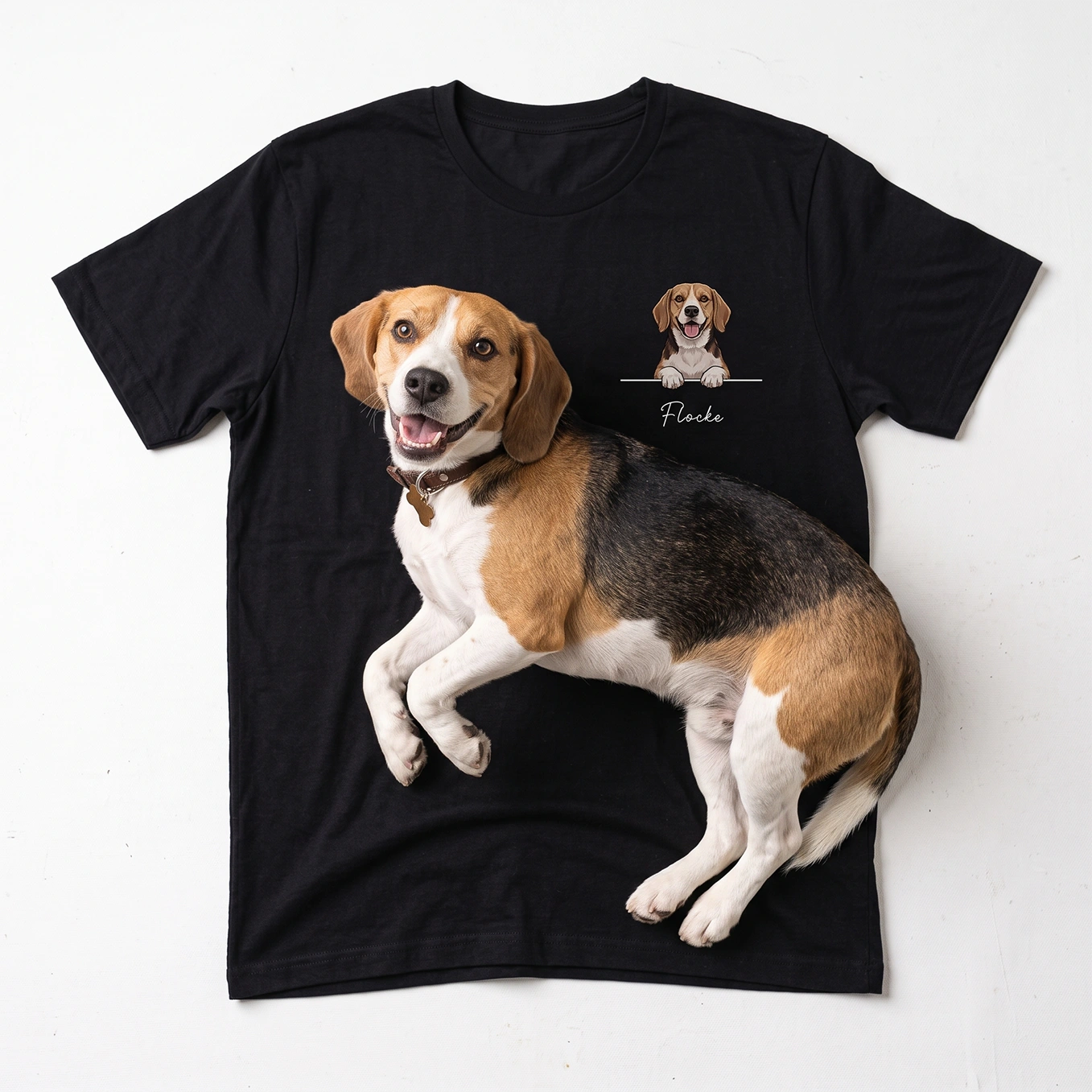 Personalisiertes T-Shirt "Cartoon Hund"