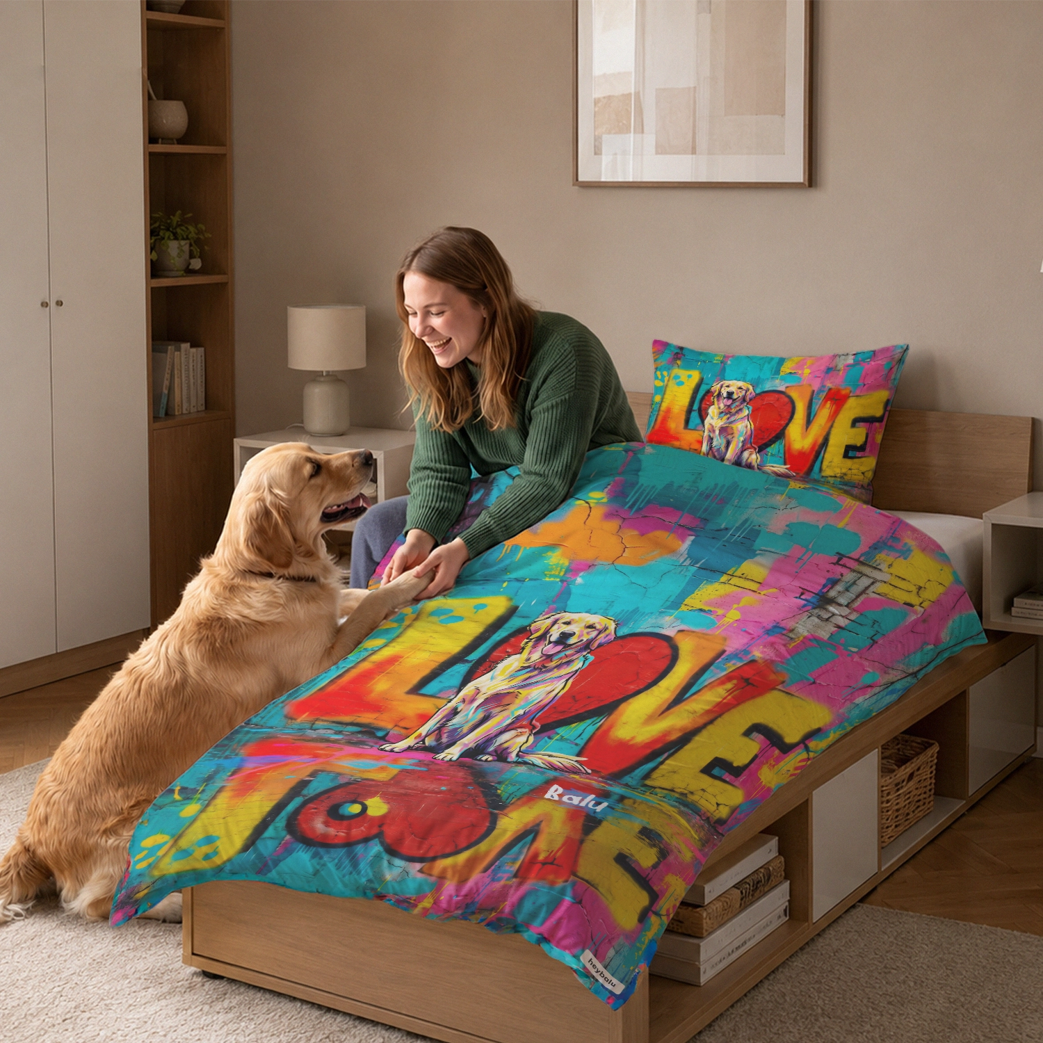 Personalisierte Bettwäsche "LOVE"