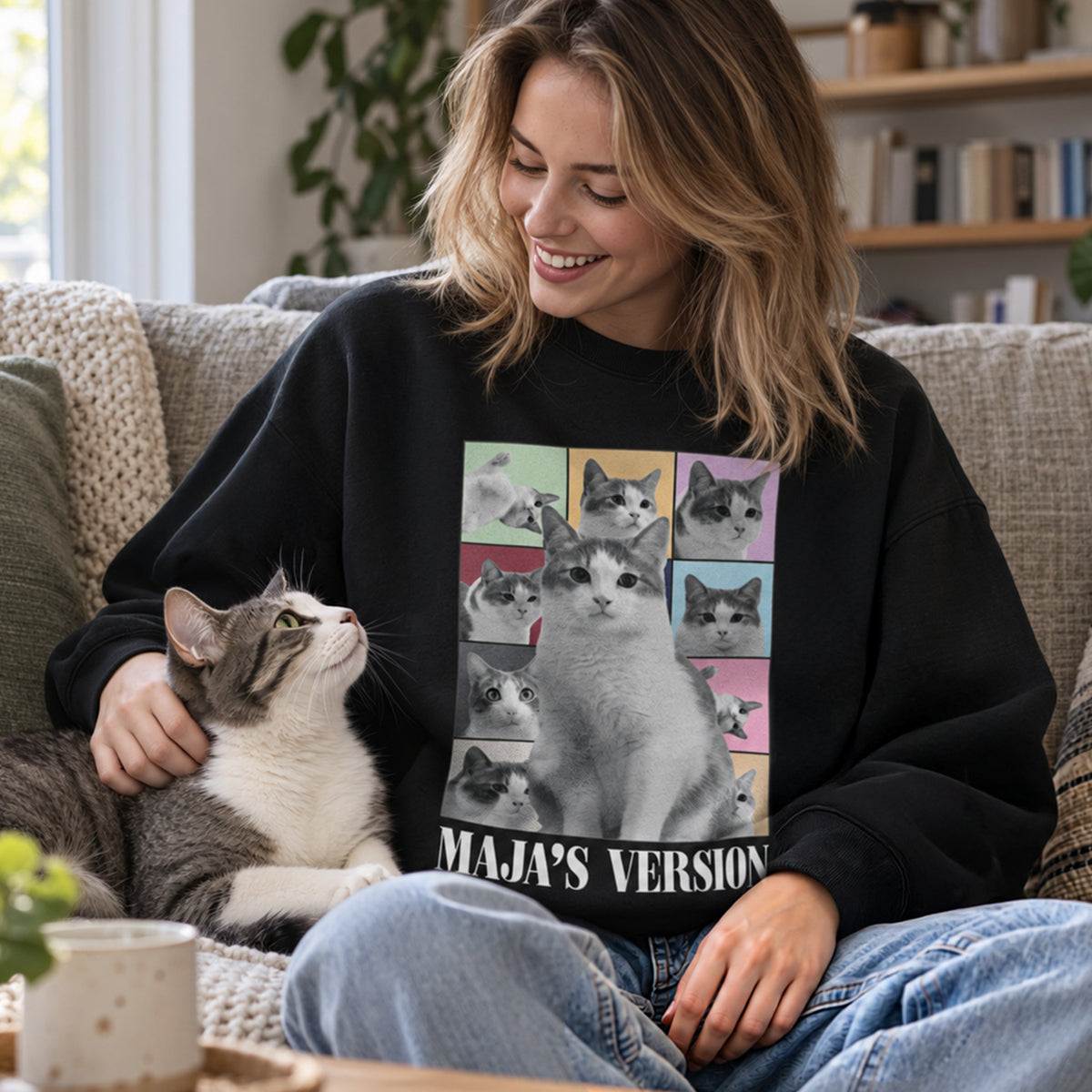 Personalisierter Sweater "Cat's Version"