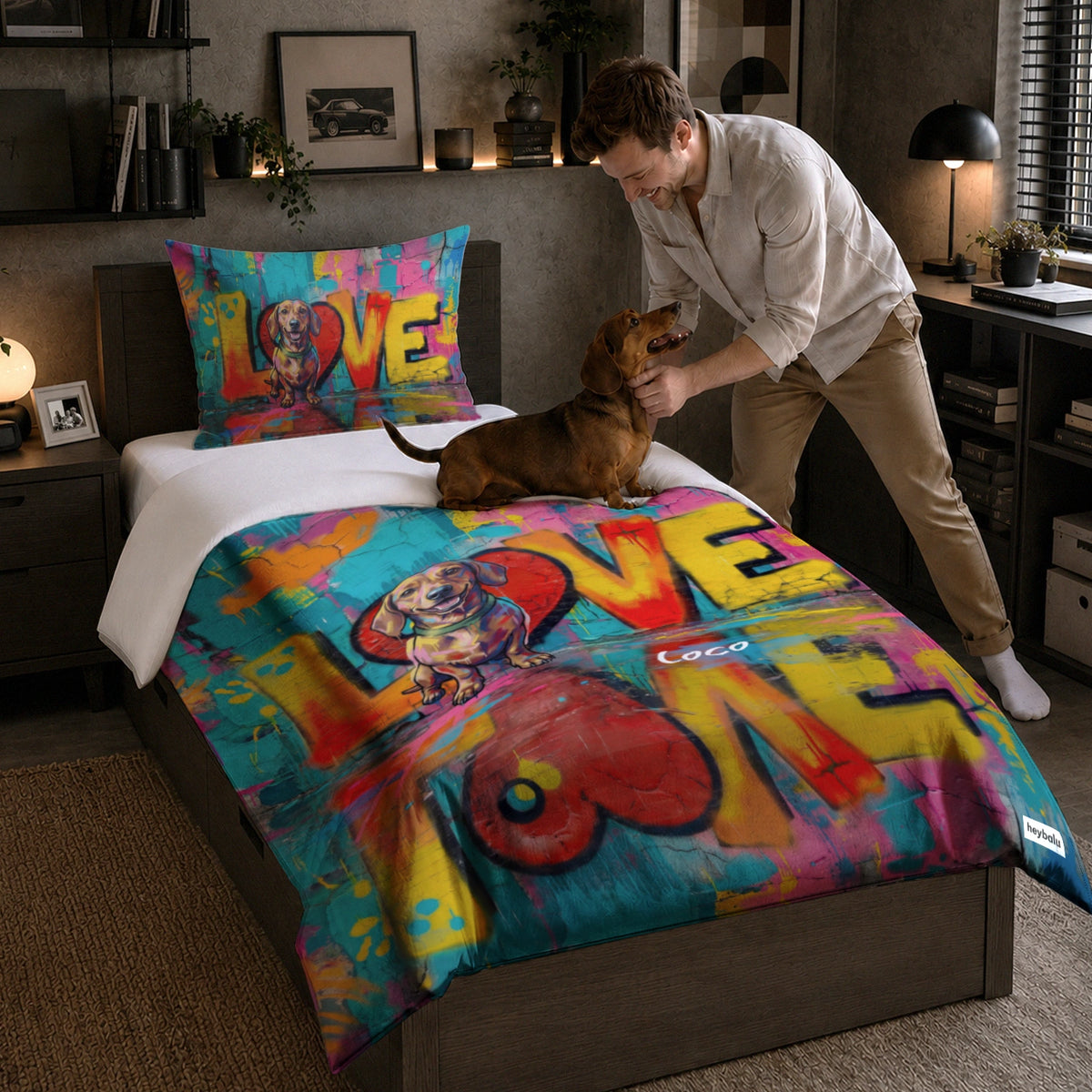 Personalisierte Bettwäsche "LOVE"