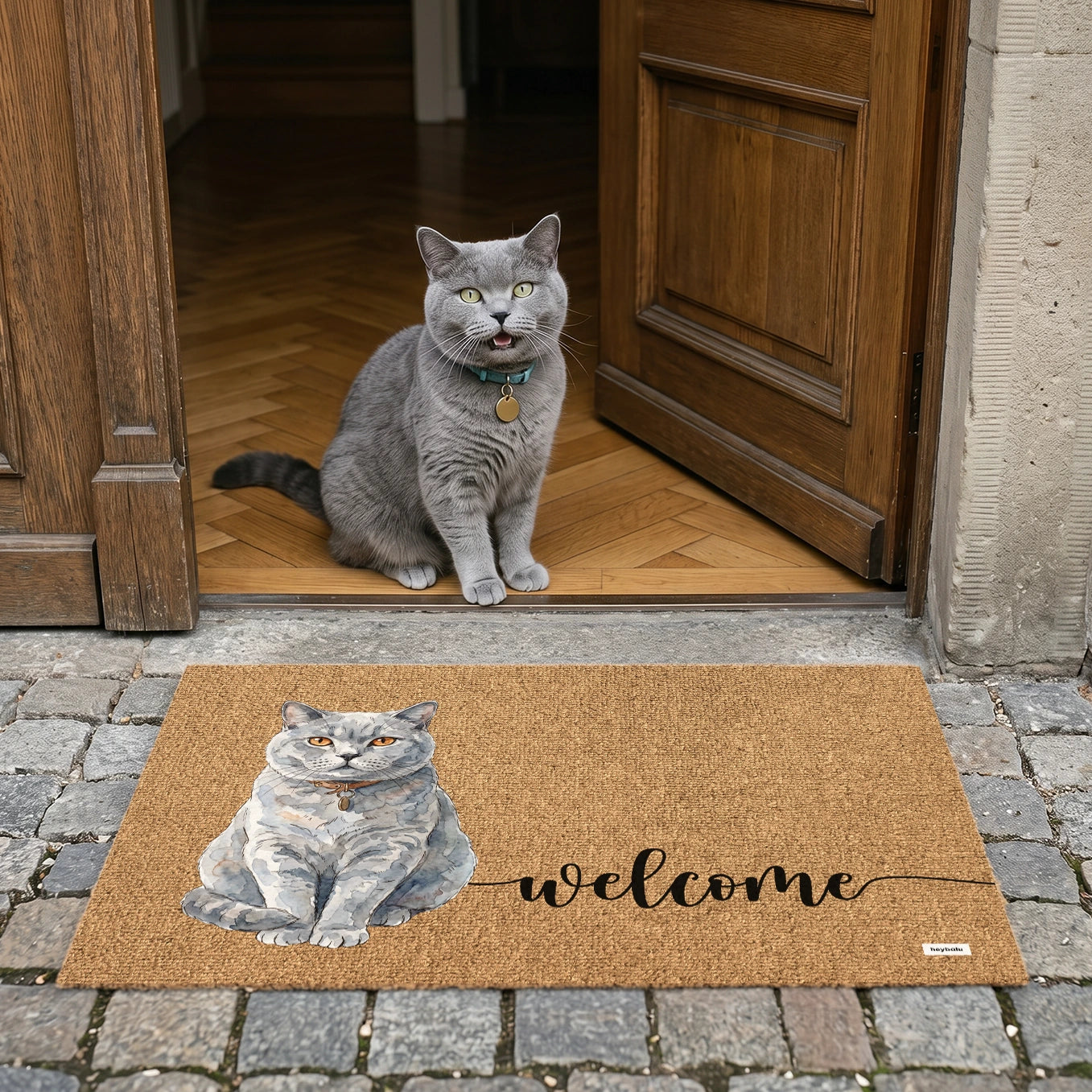 Personalisierte Fußmatte "Welcome"