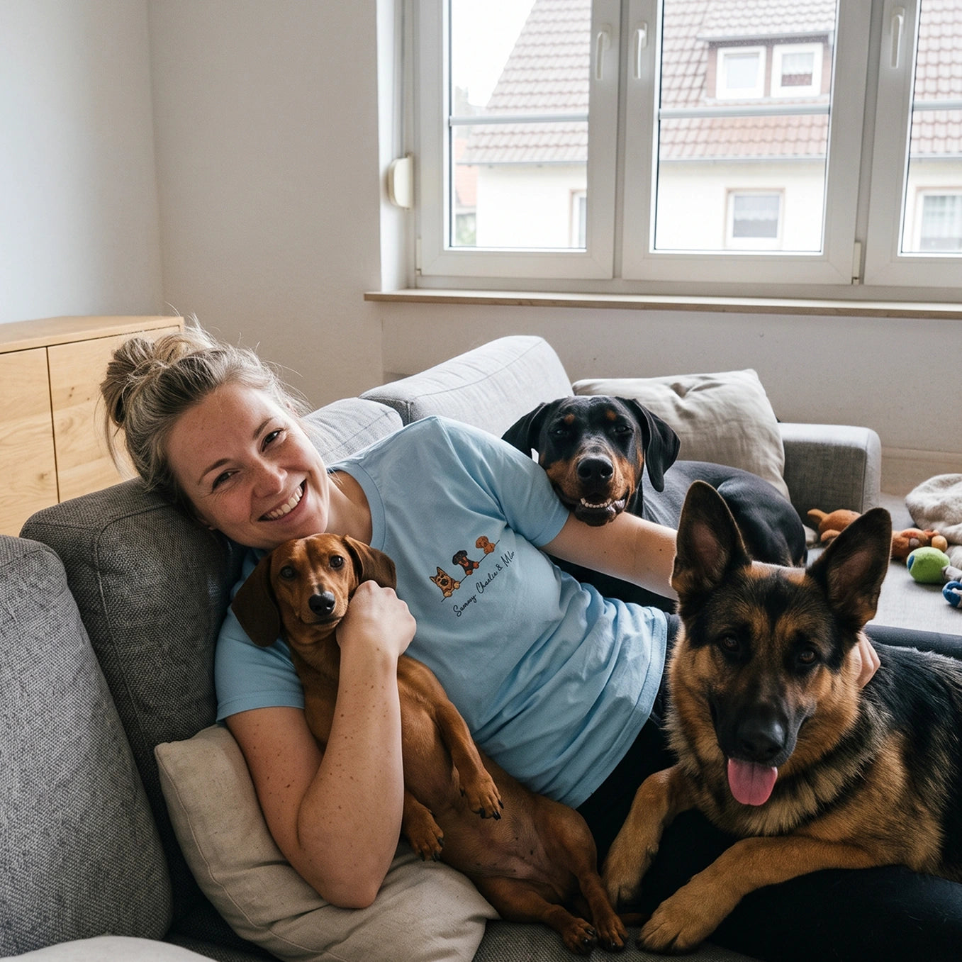 Personalisiertes T-Shirt "Cartoon Hund"