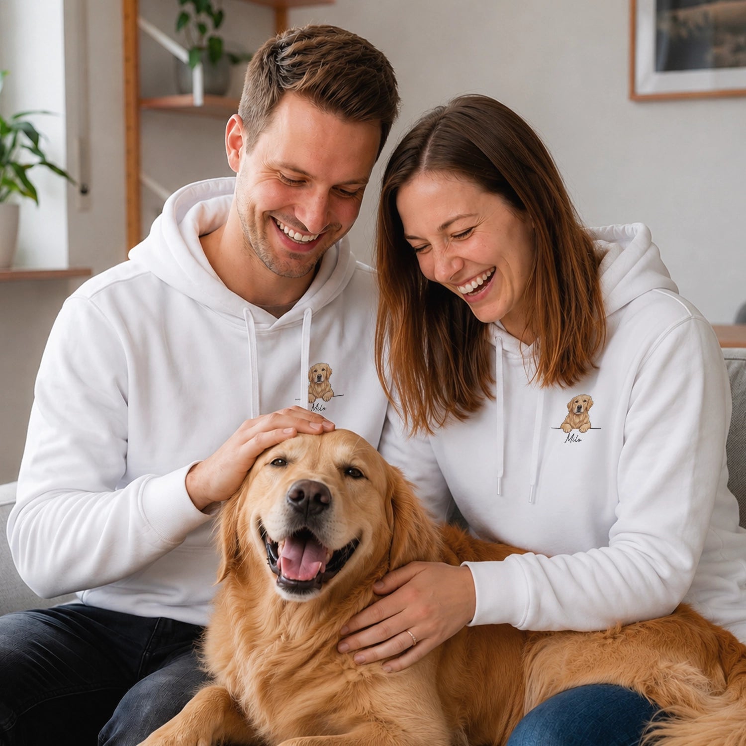 Personalisierter Hoodie "Cartoon Hund"