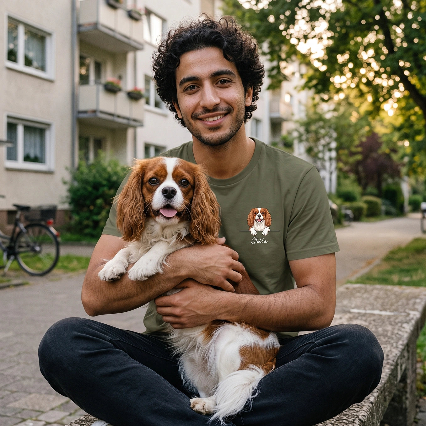 Personalisiertes T-Shirt "Cartoon Hund"