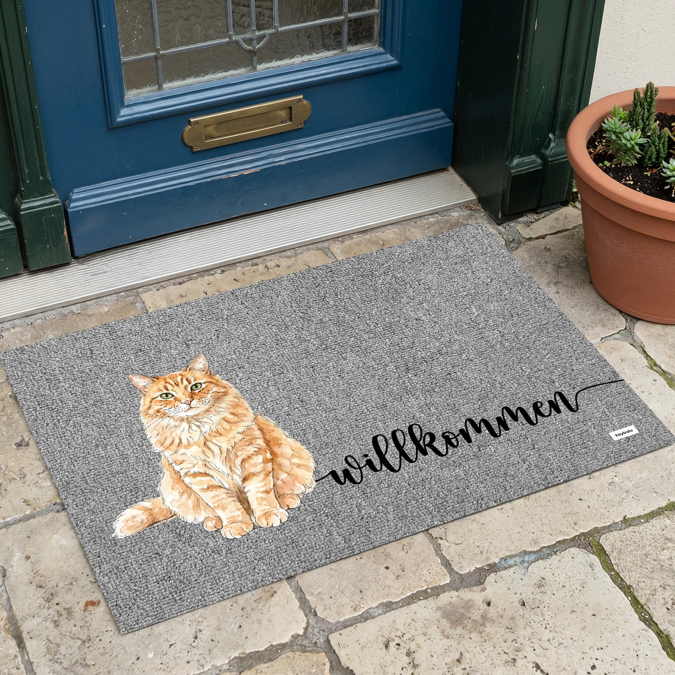 Personalisierte Fußmatte "Welcome"