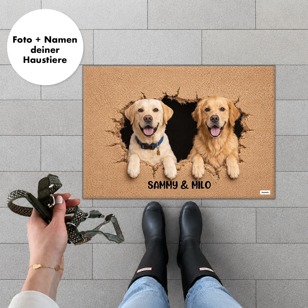 Personalisierte Fußmatte "Durchbruch" – personalisiertes Geschenk – Ansicht 4