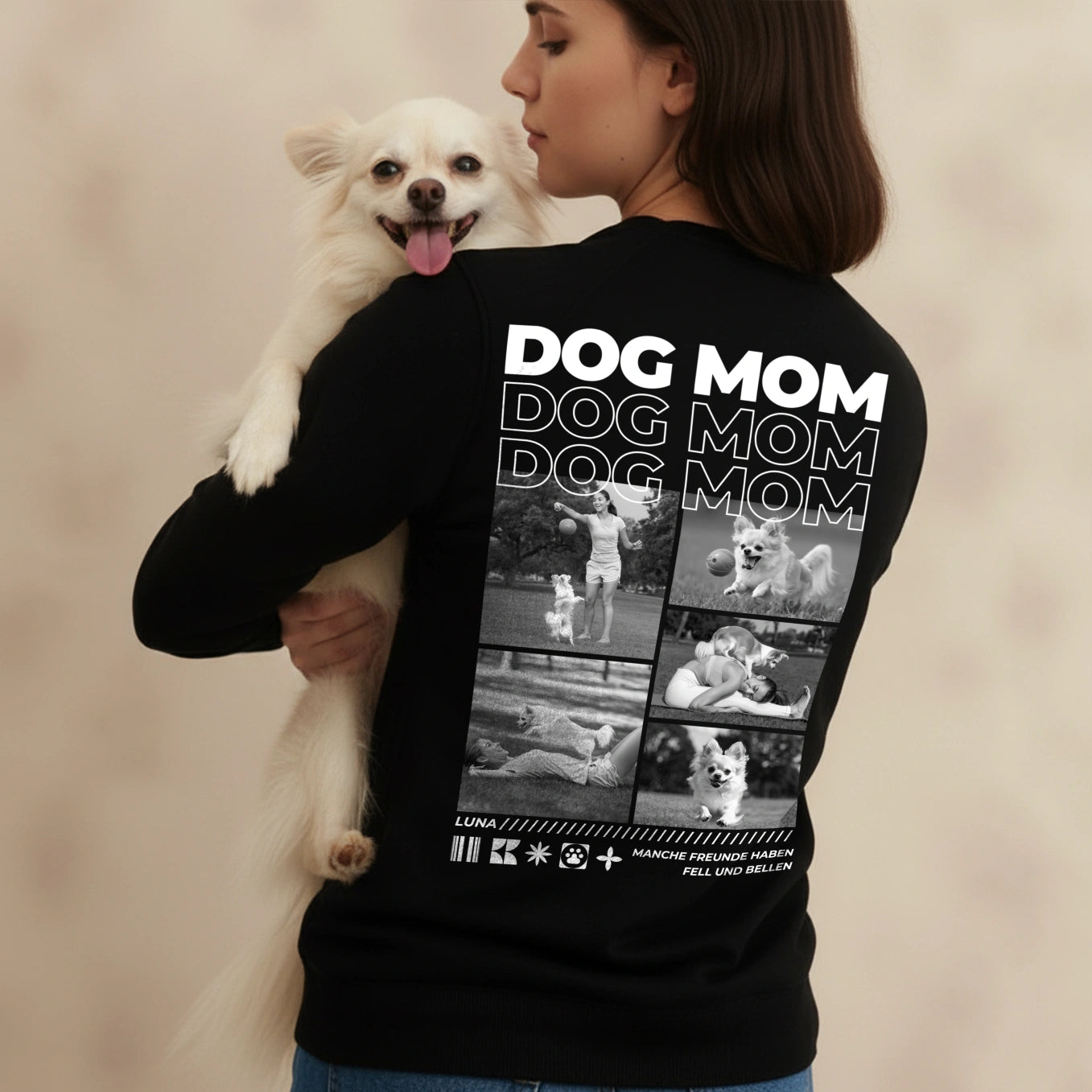 Personalisierter Sweater "Dog Mom"