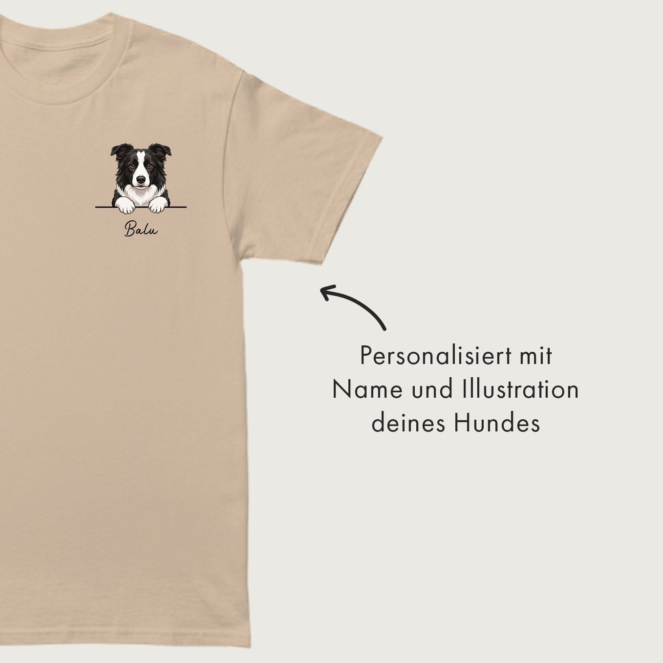 Personalisiertes T-Shirt "Cartoon Hund"