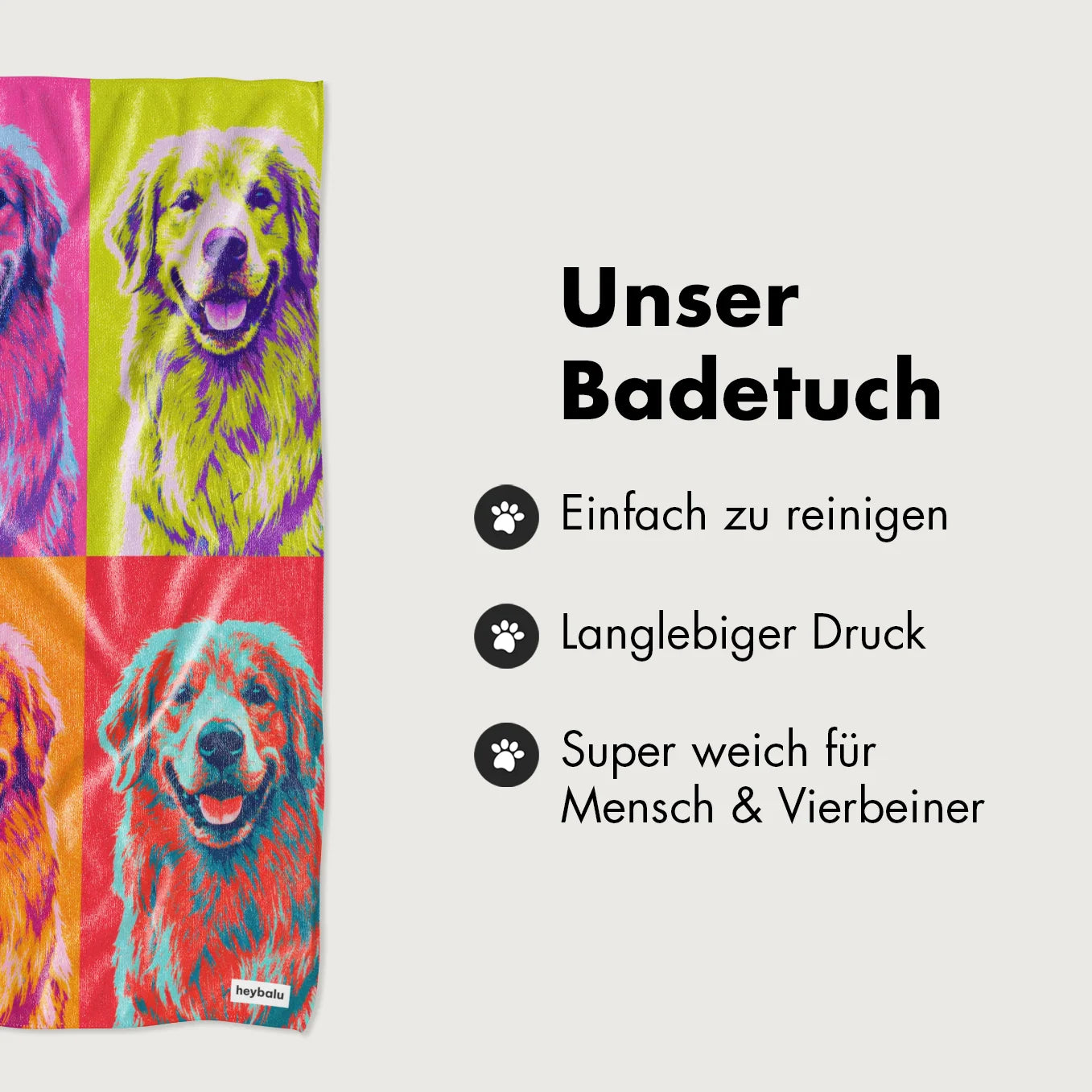 Personalisiertes Badetuch "Colour Block"