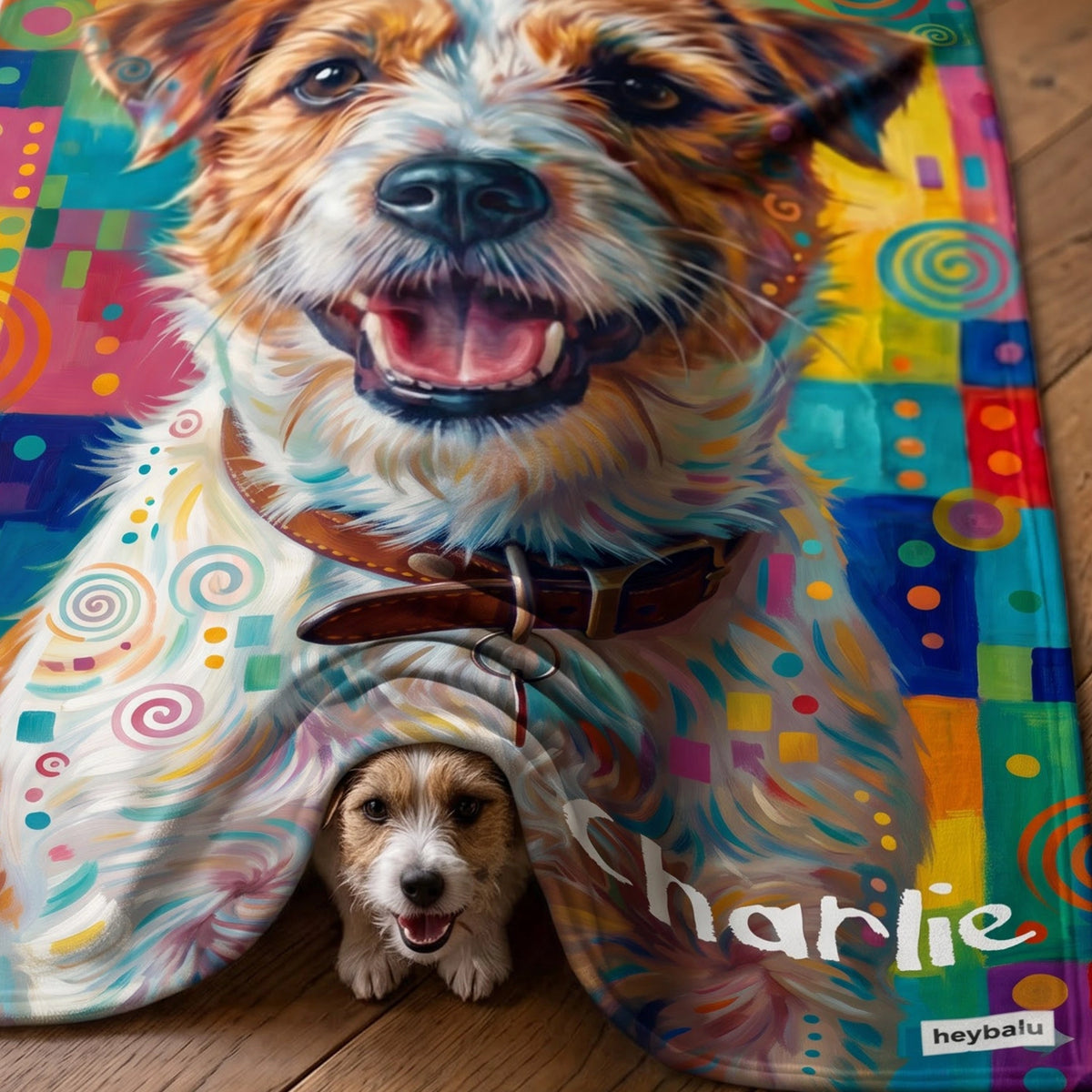Personalisierte Decke "Graffiti" – personalisiertes Geschenk – Ansicht 4