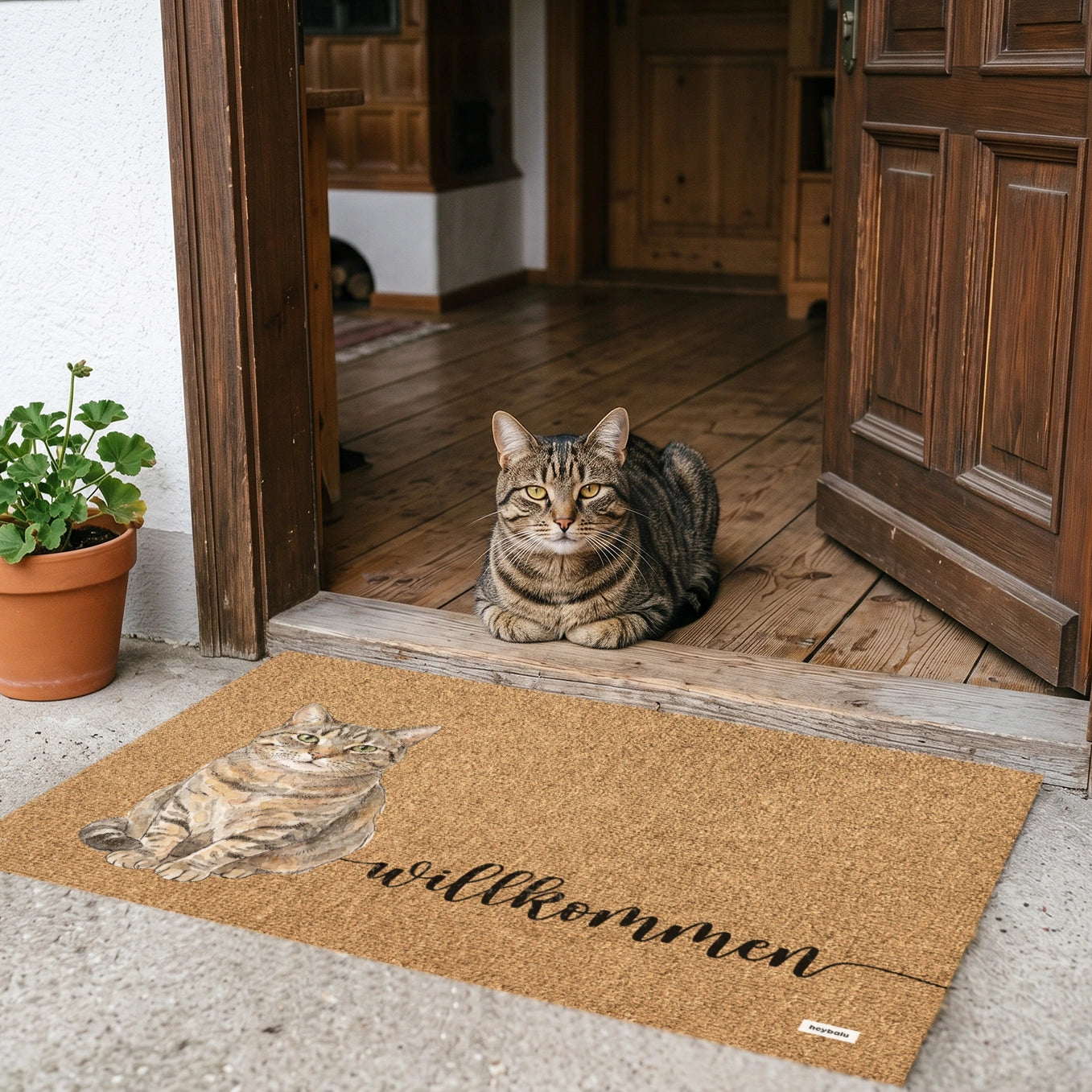 Personalisierte Fußmatte "Welcome"