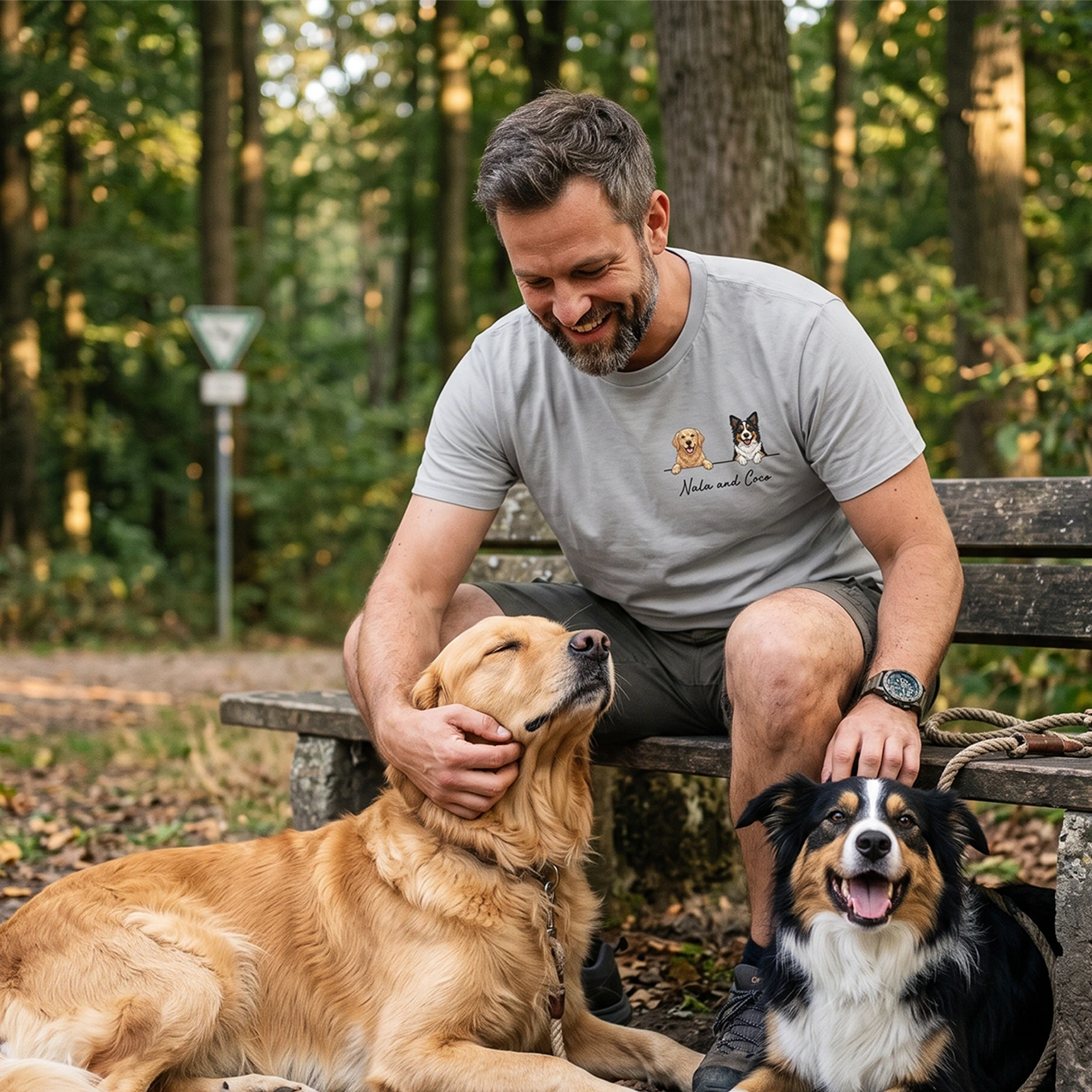 Personalisiertes T-Shirt "Cartoon Hund"