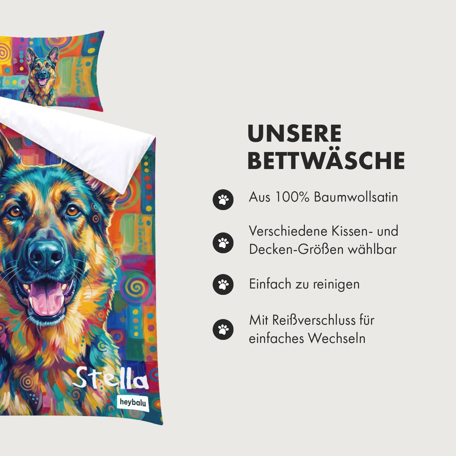 Personalisierte Bettwäsche "Graffiti"