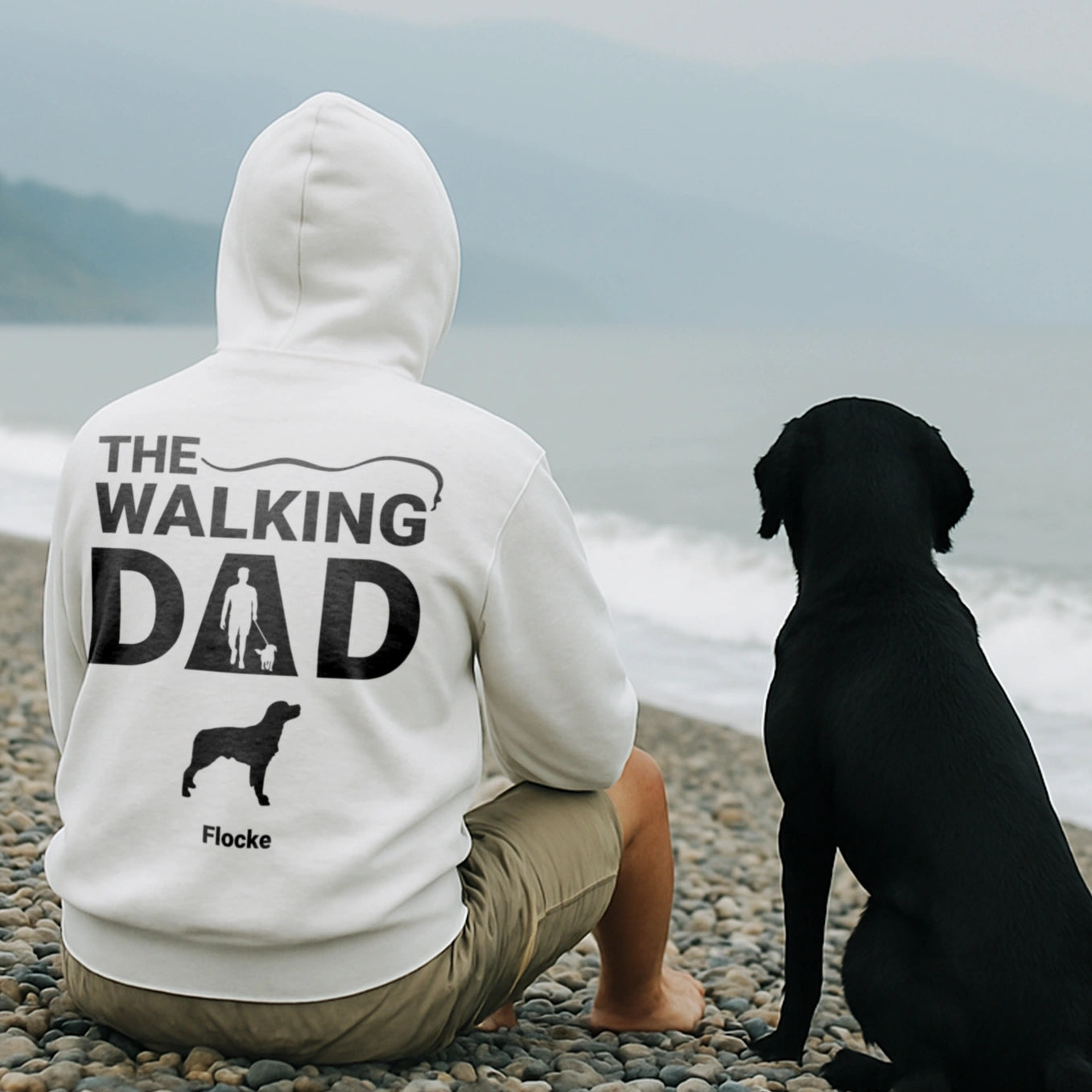 Personalisierter Hoodie "The Walking Dad"