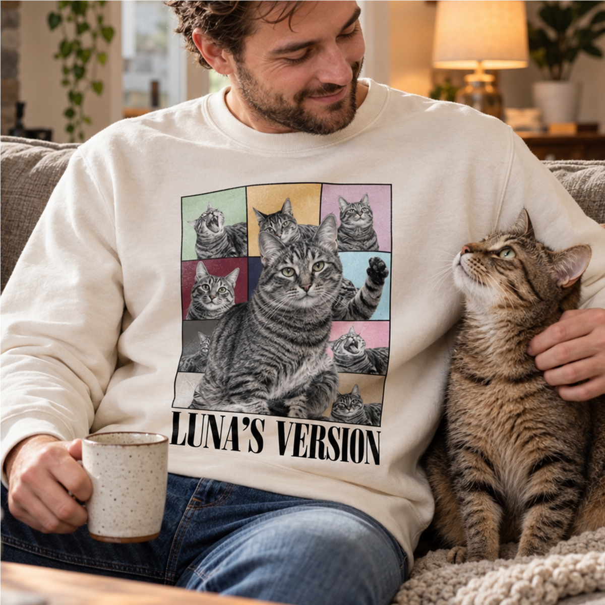 Personalisierter Sweater "Cat's Version"