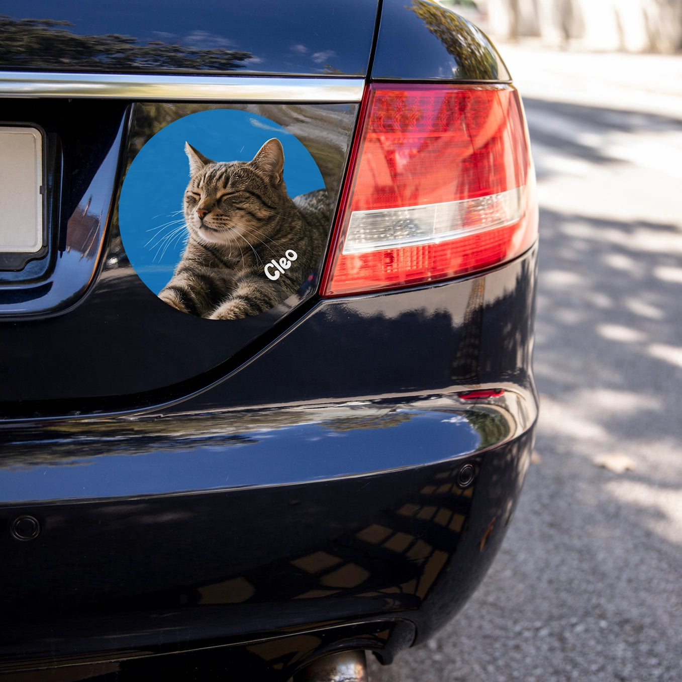 Personalisierter Autoaufkleber "Katzenfoto"