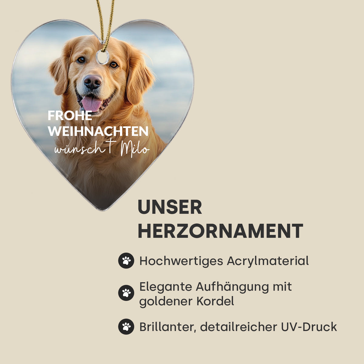 Weihnachtsbaumschmuck "Herz"