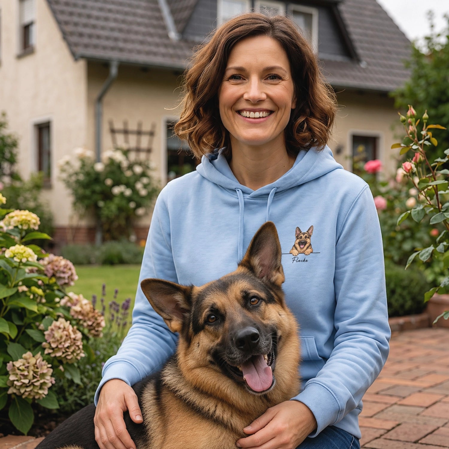 Personalisierter Hoodie "Cartoon Hund"