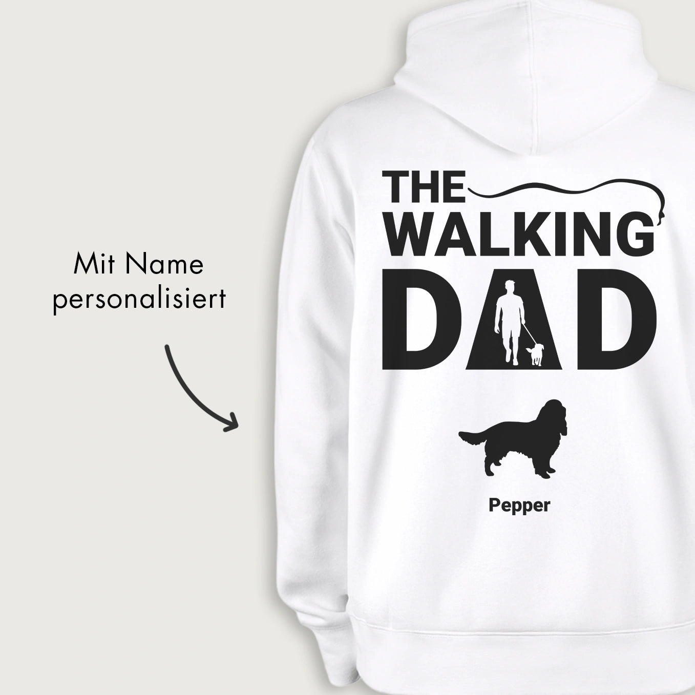 Personalisierter Hoodie "The Walking Dad"