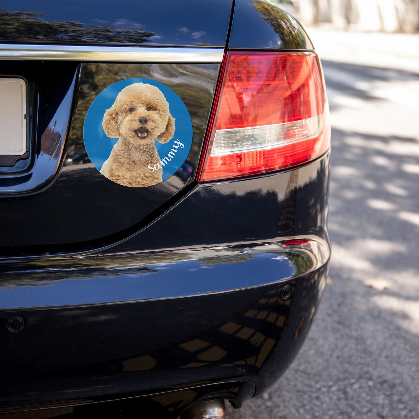 Personalisierter Autoaufkleber "Hundefoto"