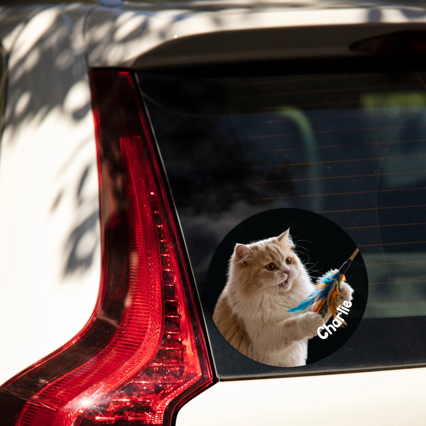 Personalisierter Autoaufkleber "Katzenfoto"