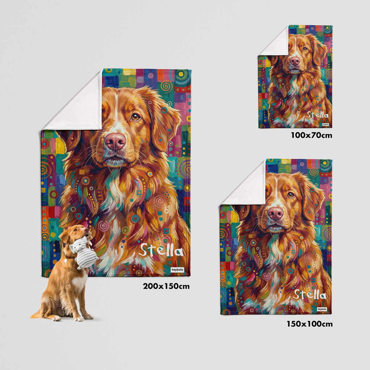 Personalisierte Decke "Graffiti" – personalisiertes Geschenk – Ansicht 6