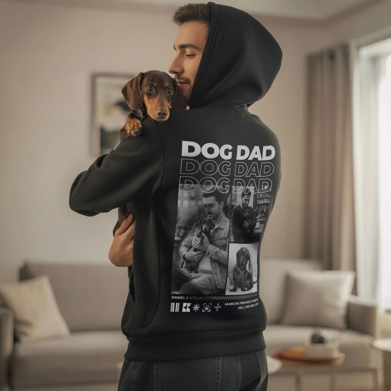 Personalisierter Hoodie "Dog Dad"