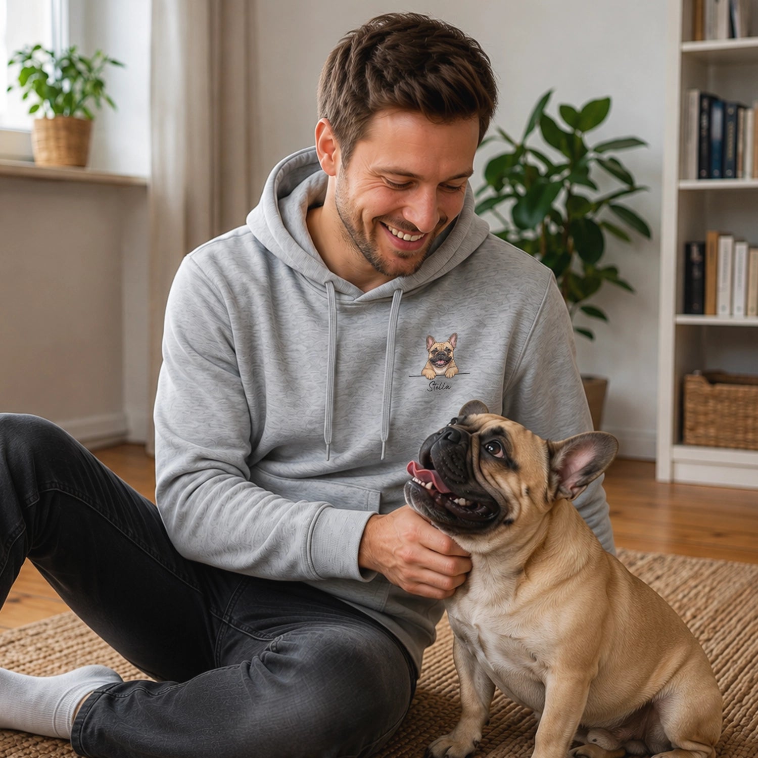 Personalisierter Hoodie "Cartoon Hund"
