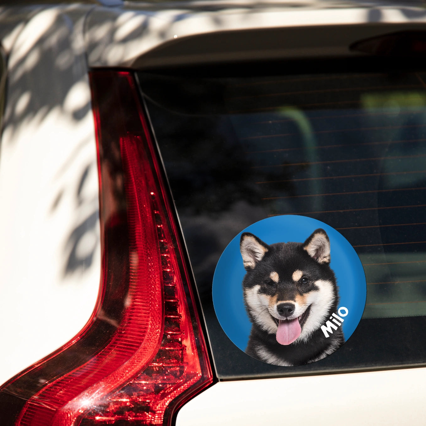 Personalisierter Autoaufkleber "Hundefoto"