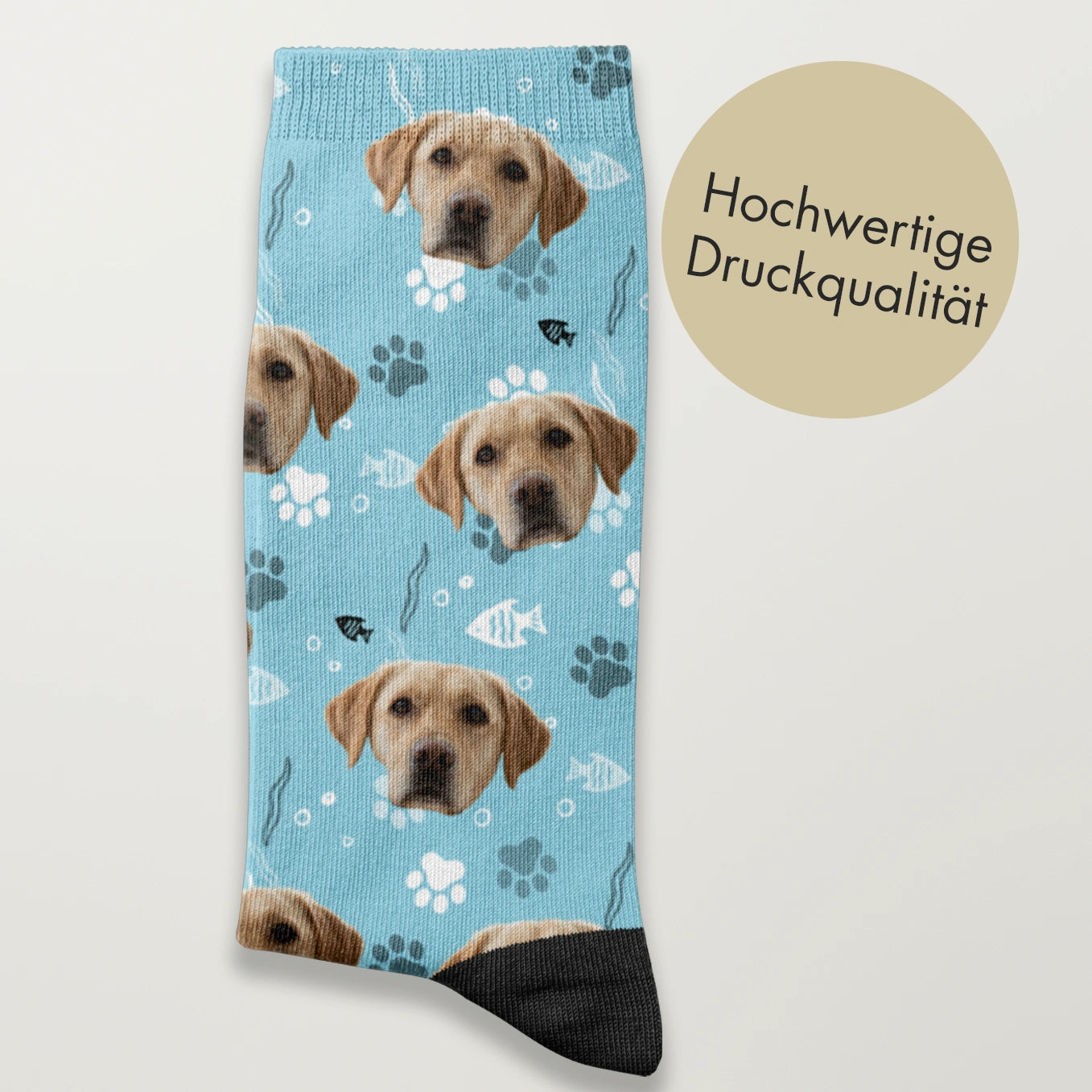 Personalisierte Socken mit deinem Haustierfoto
