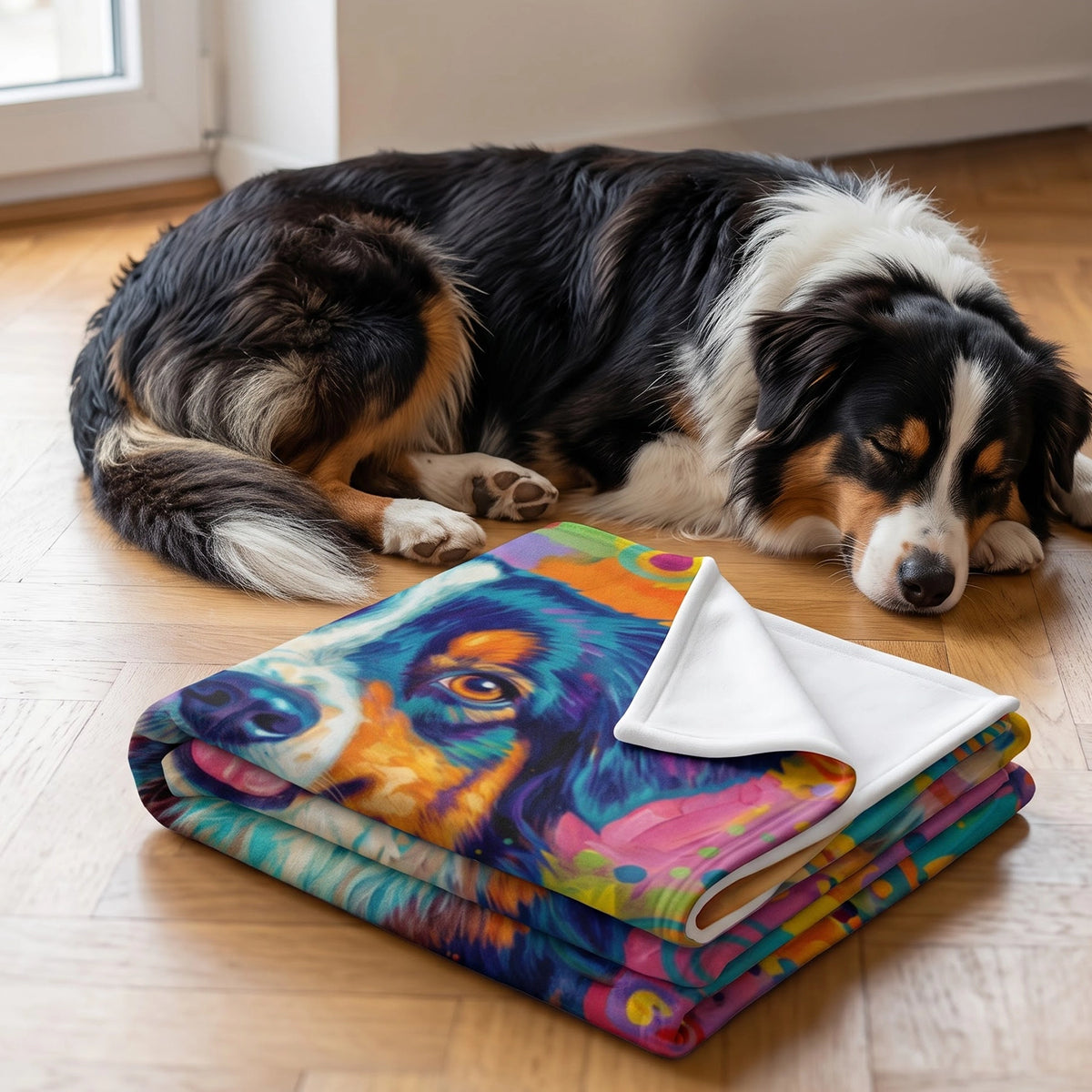 Personalisierte Decke "Graffiti" – personalisiertes Geschenk – Ansicht 7
